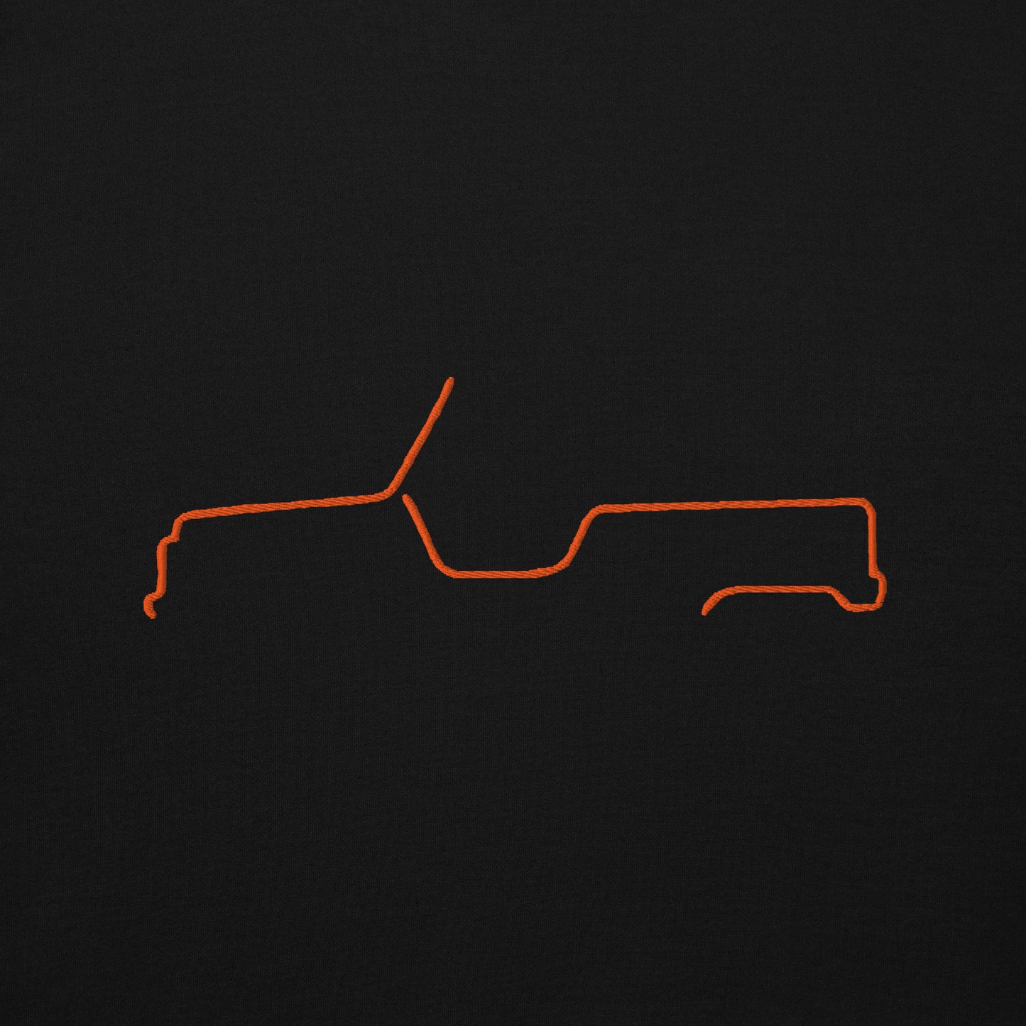 Sweat à capuche Premium – Collection Silhouette Citroën Méhari Line Art