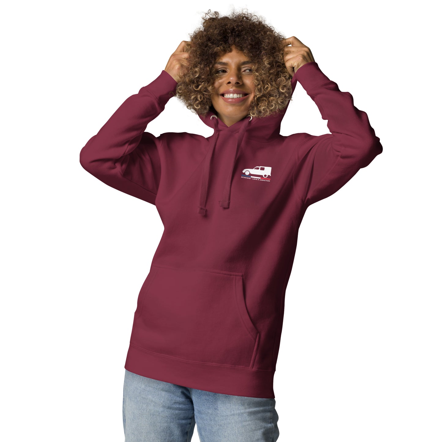 Hoodie “Acadiane – Love & Addiction” | Warm, Stoer & Iconisch