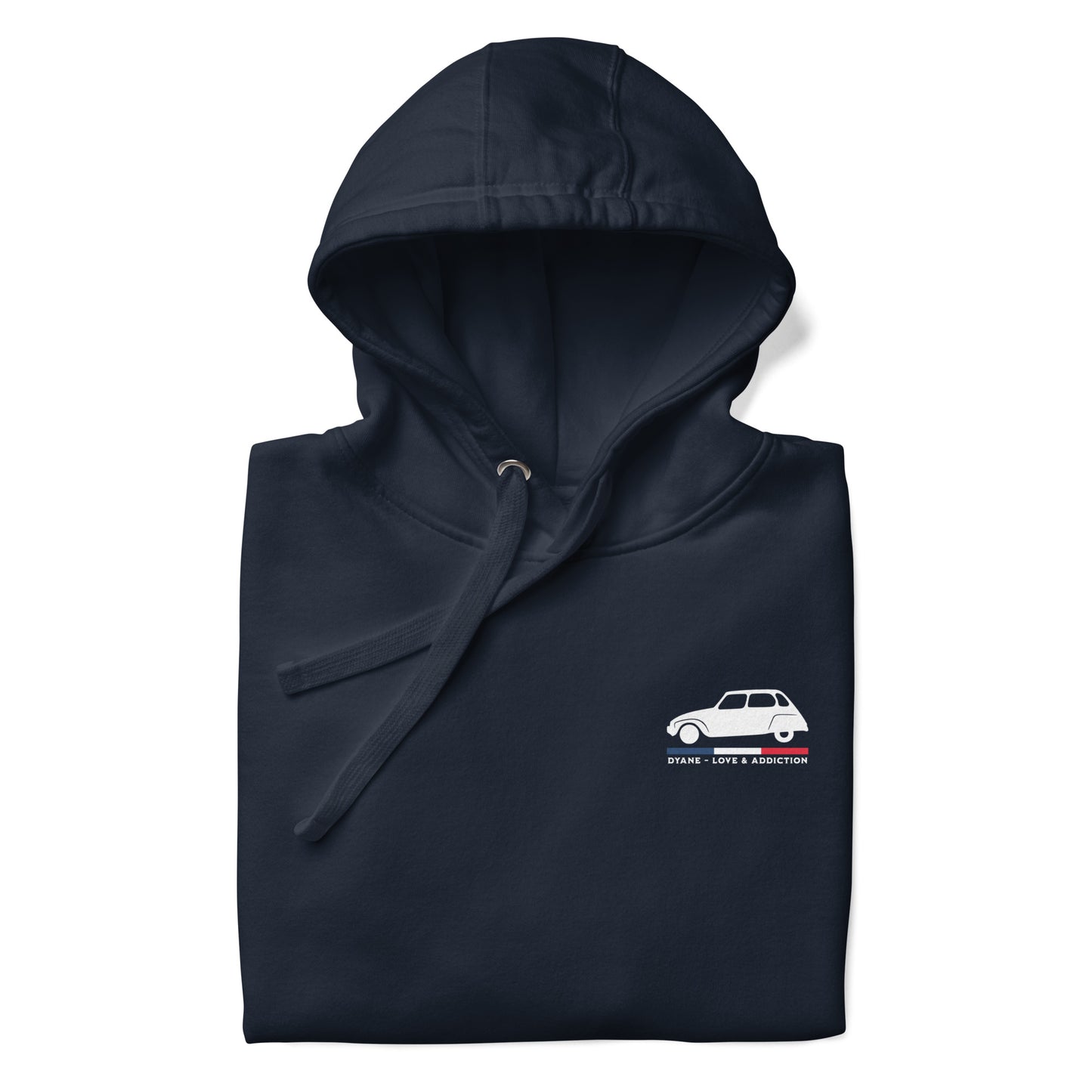 Premium Hoodie “Dyane – Love & Addiction” | Franse retrostijl met karakter