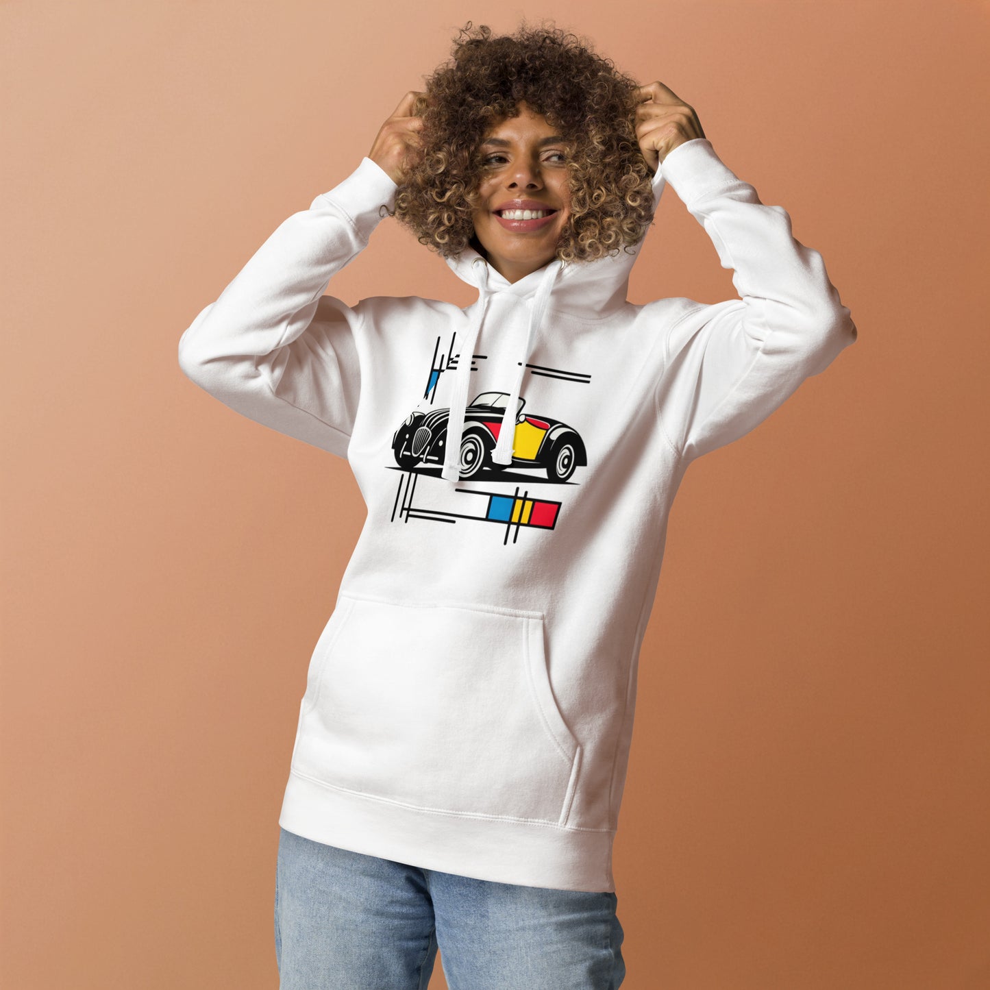 Sweat à capuche Mondrian Premium – Édition Burton Sportscar