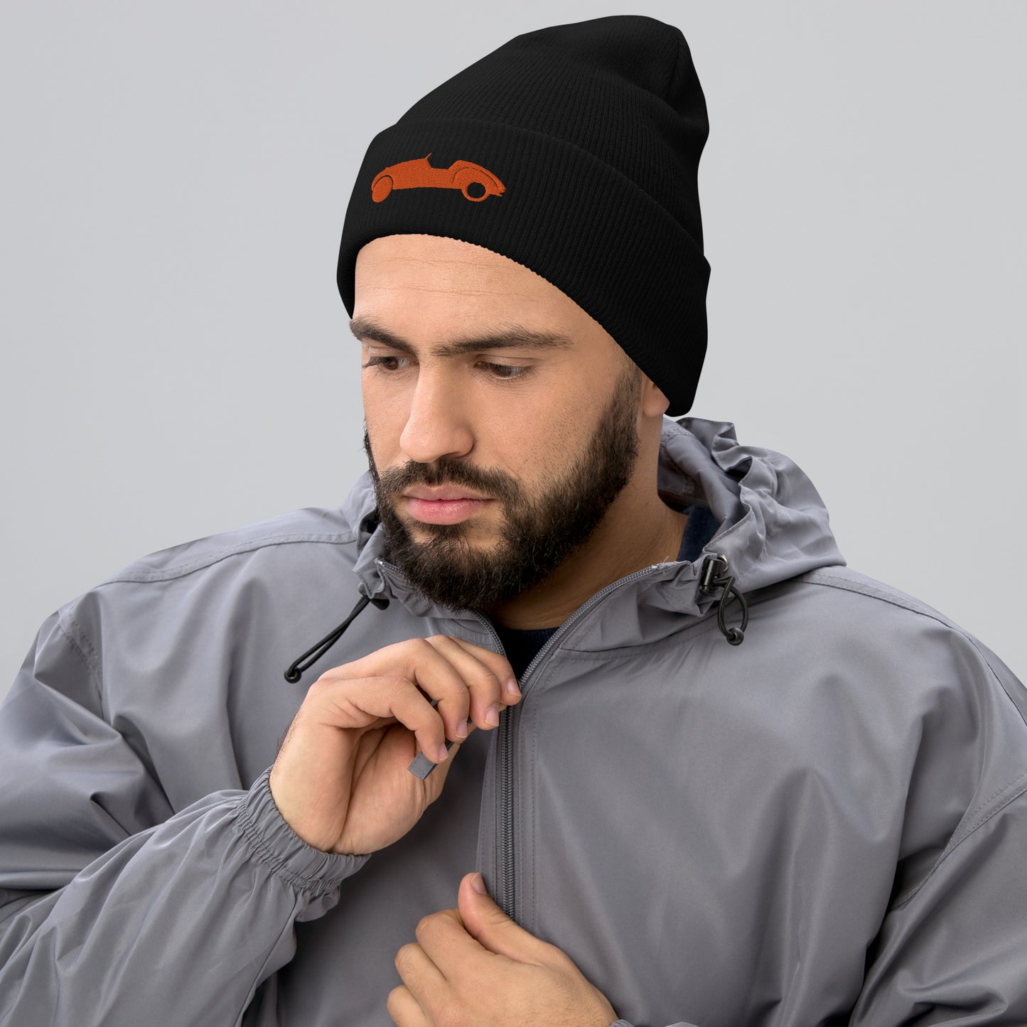 Burton Beanie 3D embroidered with folded edge - Black, Blue, Gray or White