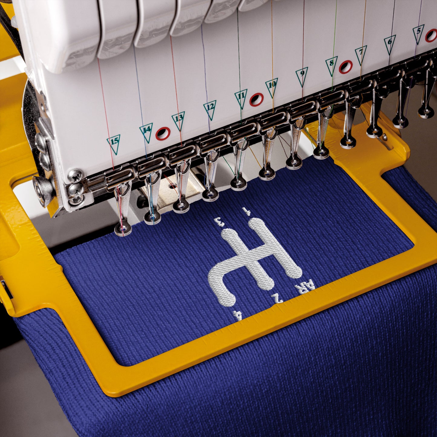 Geborduurde Citroën 2CV Schakelschema Beanie – Zwarte Uniseks Muts van Turbo Acryl