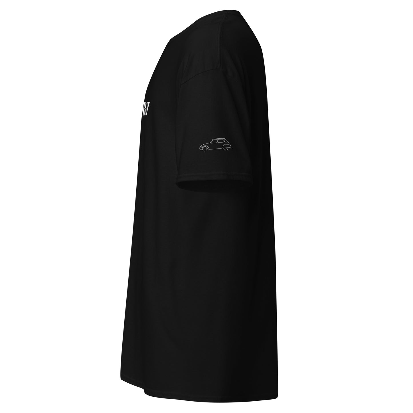 Jeandarm cotton T-shirt with logo on the sleeve - Black, Red, Blue or Gray