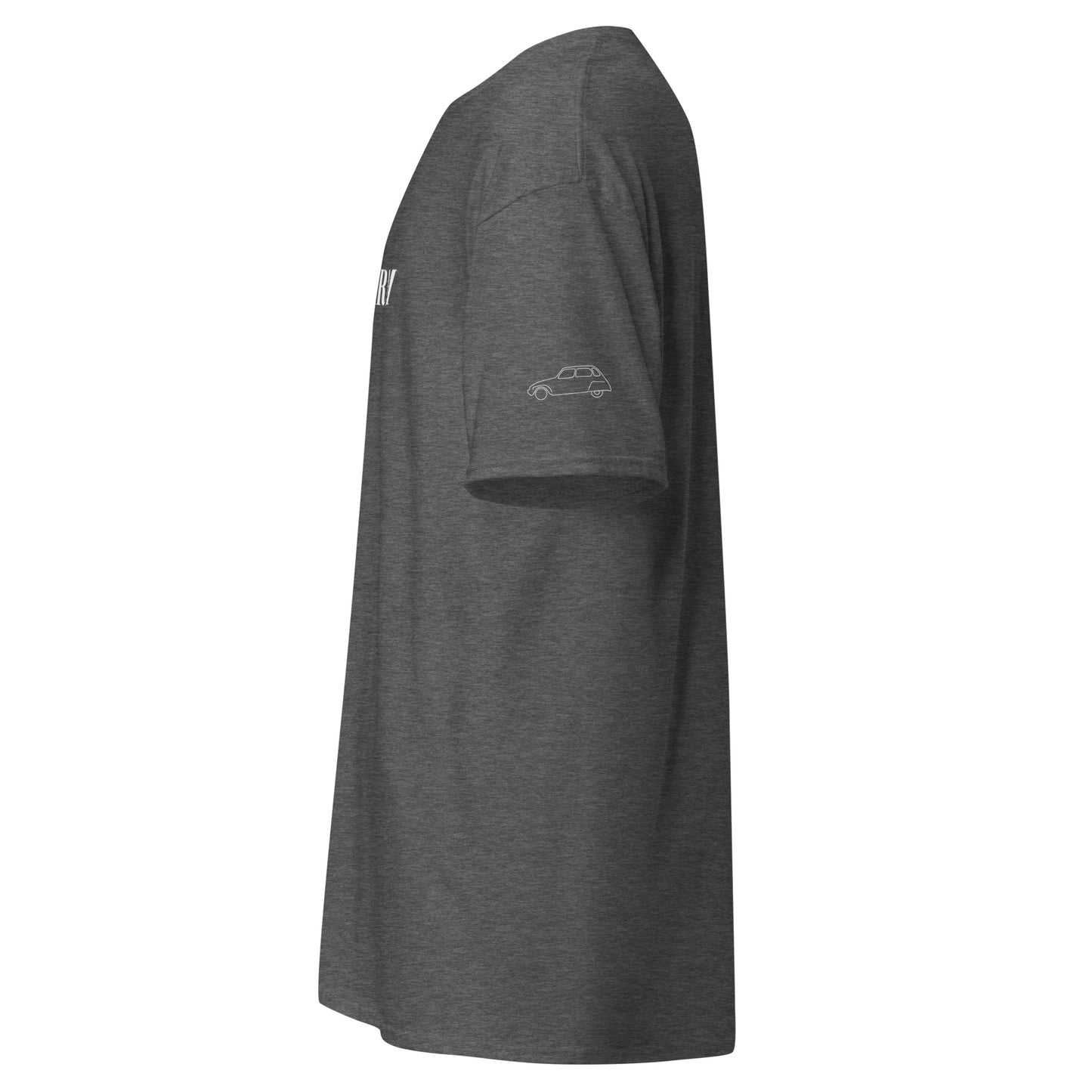 Jeandarm cotton T-shirt with logo on the sleeve - Black, Red, Blue or Gray