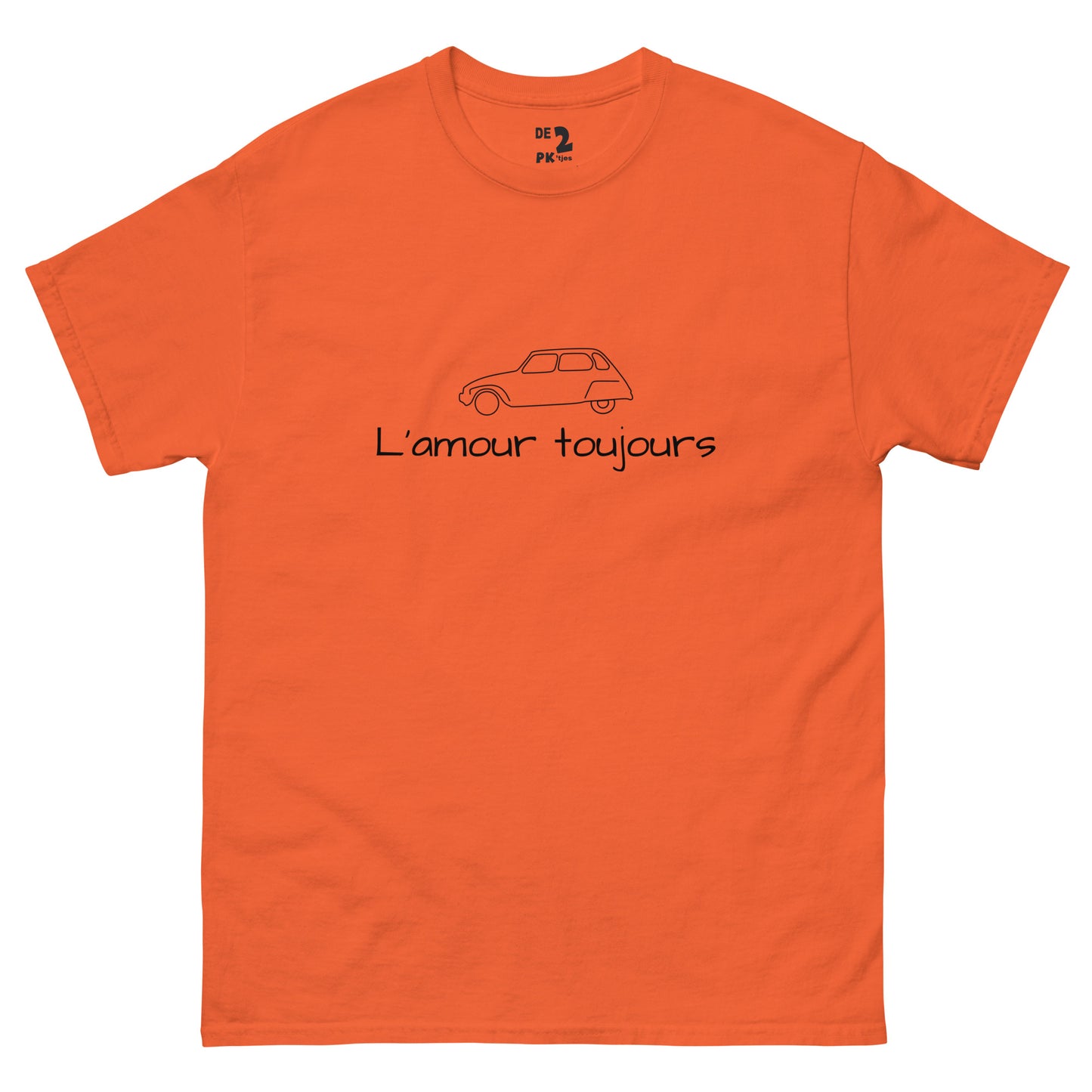 T-shirt Citroën Dyane L'amour Toujours - Red, Blue, Orange, Yellow, Sand or White