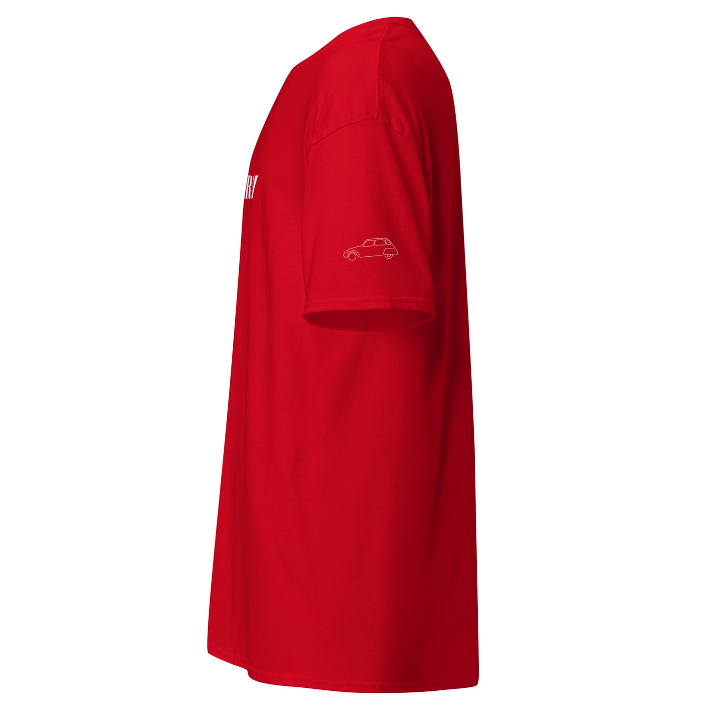 Jeandarm cotton T-shirt with logo on the sleeve - Black, Red, Blue or Gray