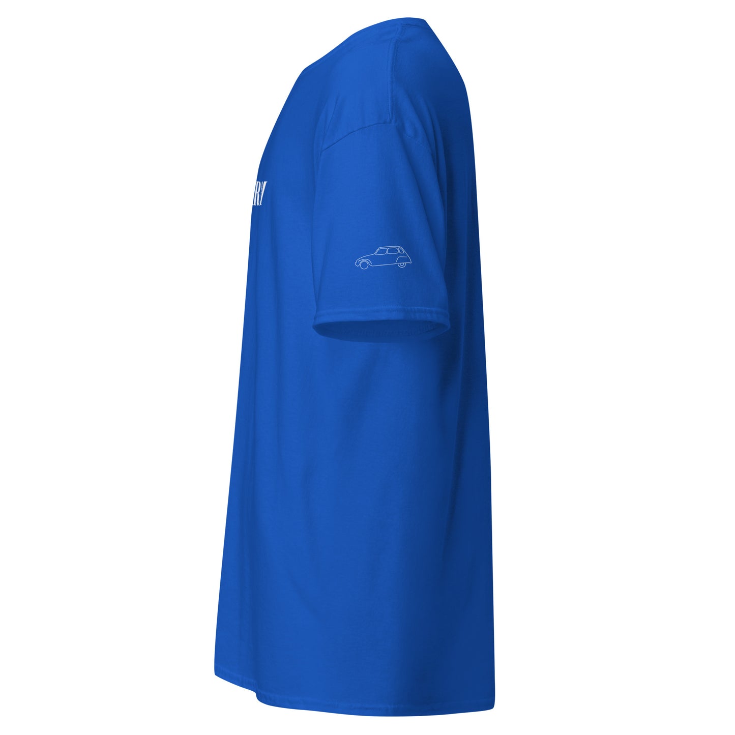 Jeandarm cotton T-shirt with logo on the sleeve - Black, Red, Blue or Gray