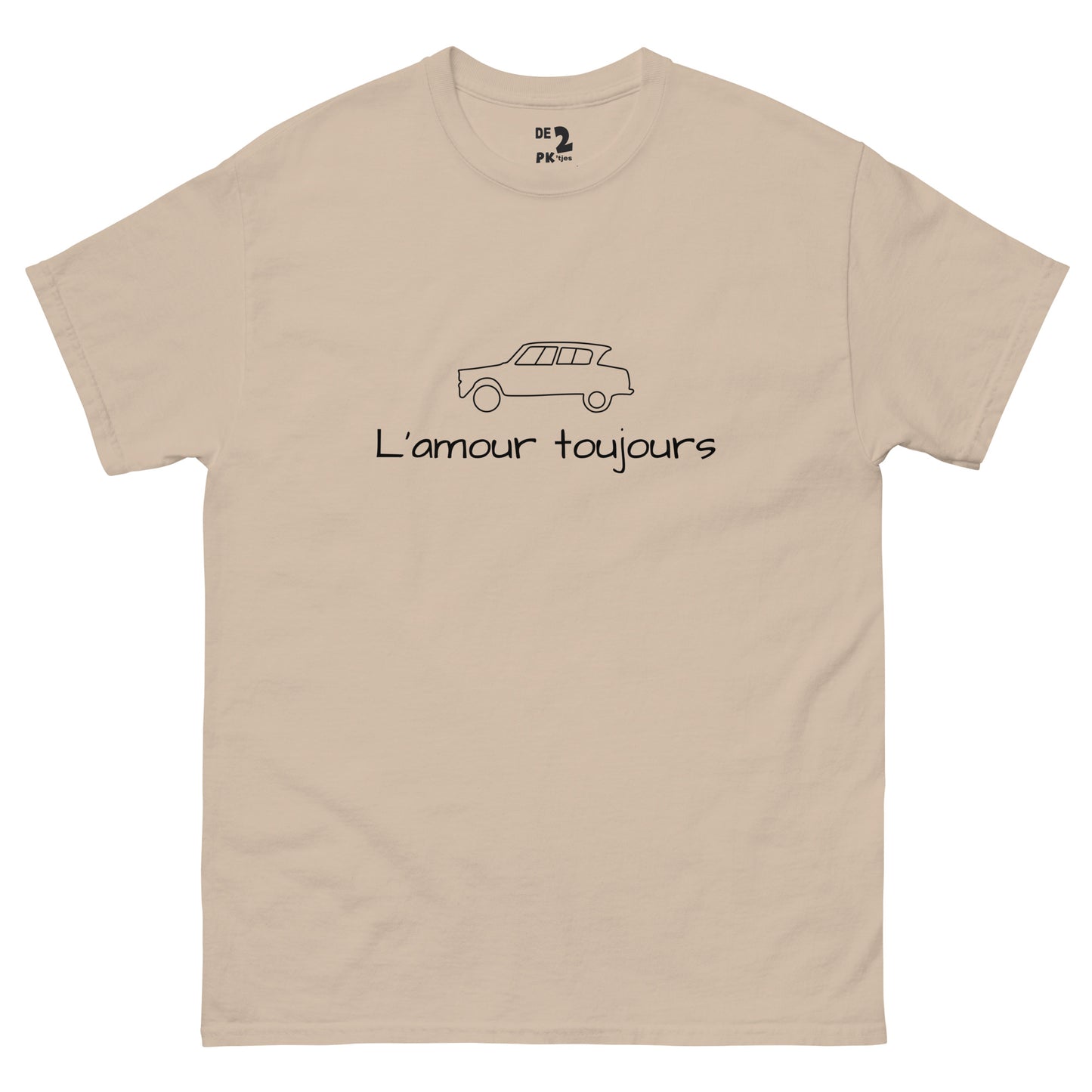 T-shirt Citroën Ami6 L'amour Toujours - Red, Blue, Orange, Yellow, Sand or White