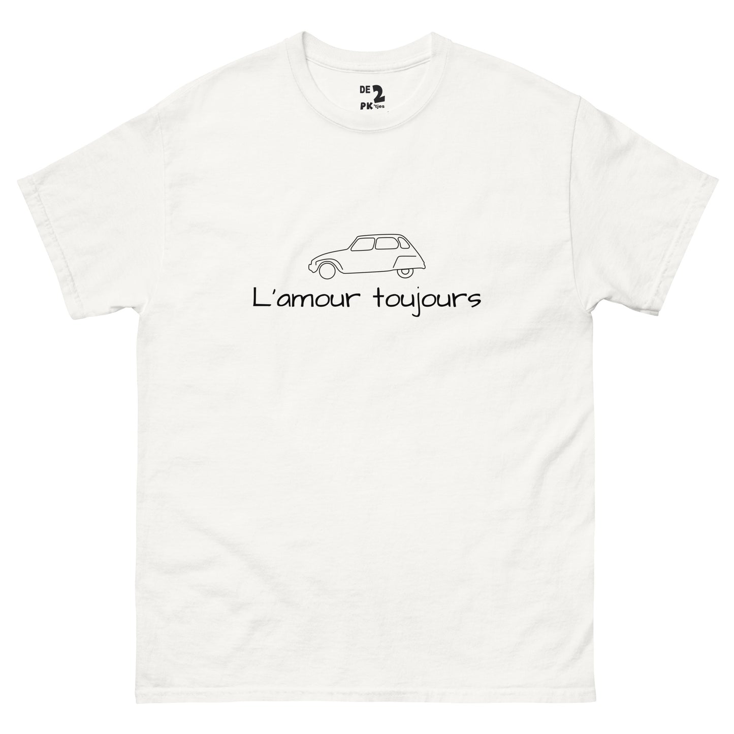 T-shirt Citroën Dyane L'amour Toujours - Red, Blue, Orange, Yellow, Sand or White