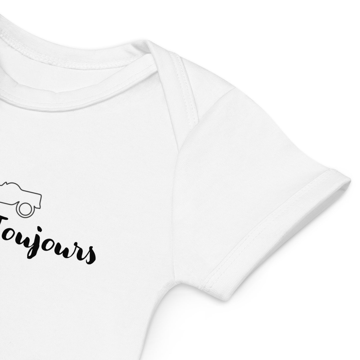 Barboteuse Bébé Bio – Citroën Méhari « L'amour Toujours »