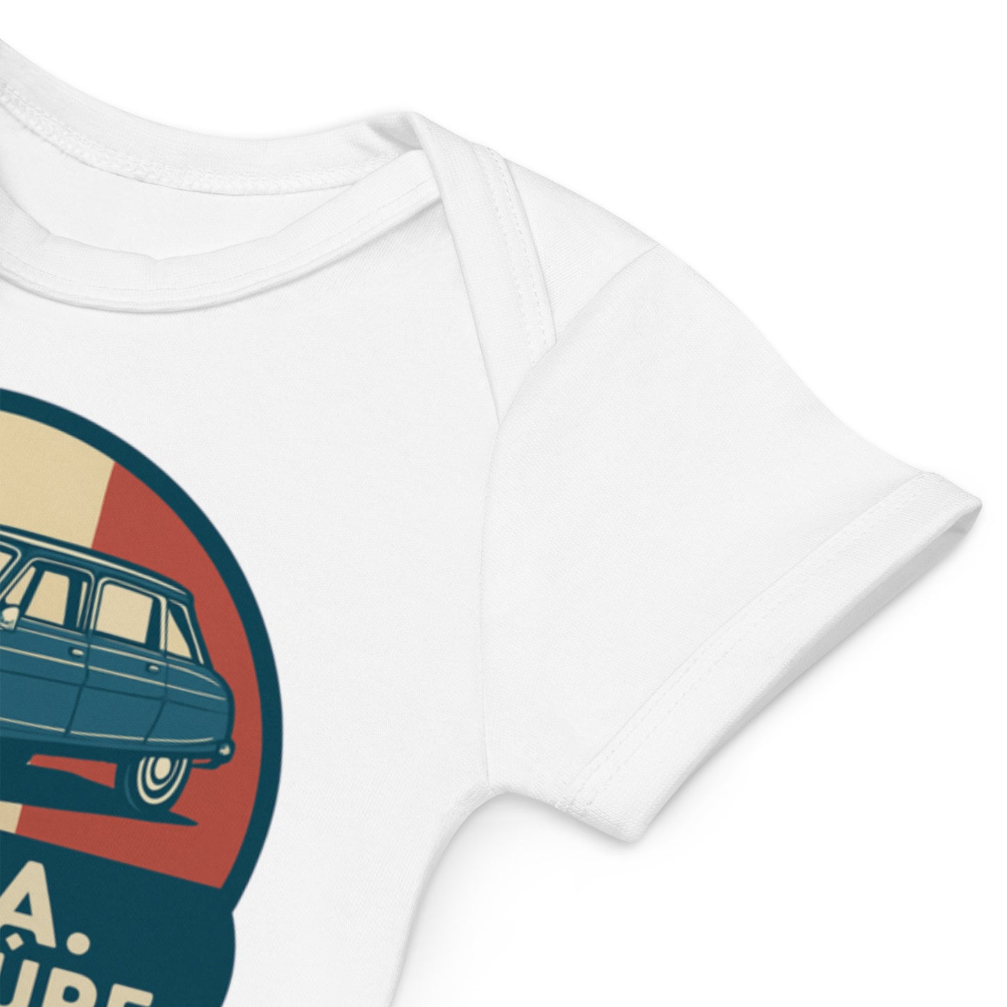 Barboteuse Bébé Bio – Citroën Ami 8 "Sympa. Sobre. Sûre."