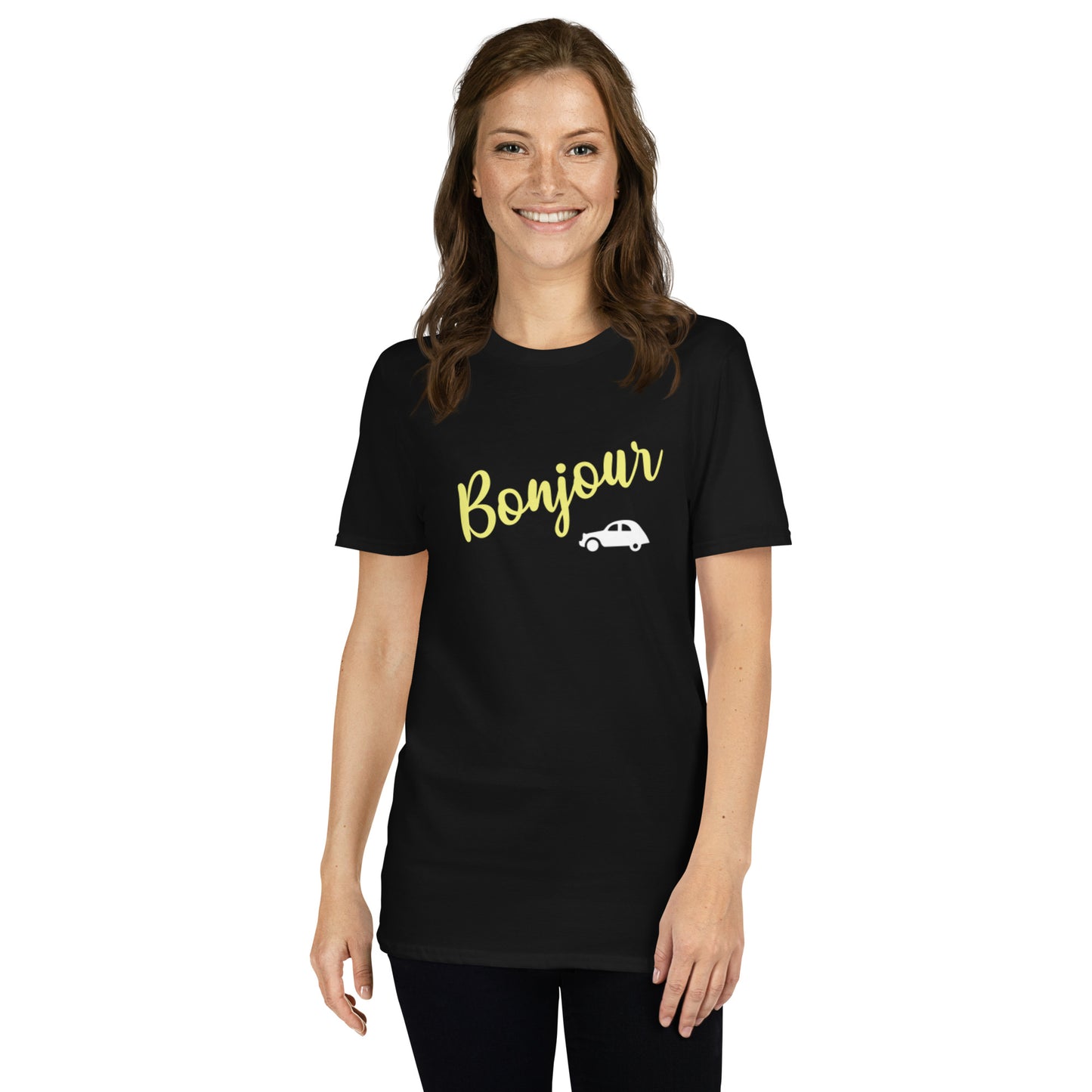 Bonjour 2cv T-shirt Unisex - Black, Navy or Gray