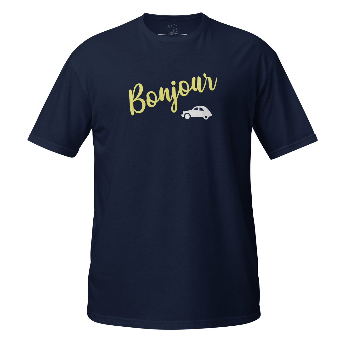 Bonjour 2cv T-shirt Unisex - Black, Navy or Gray