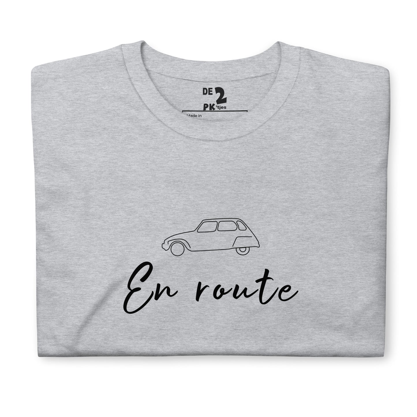 T-shirt unisexe Citroën Dyane En Route - Gris ou Blanc