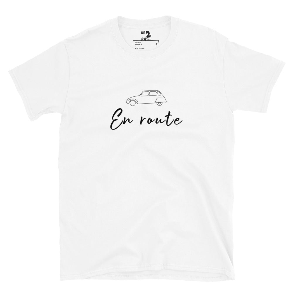 T-shirt unisexe Citroën Dyane En Route - Gris ou Blanc
