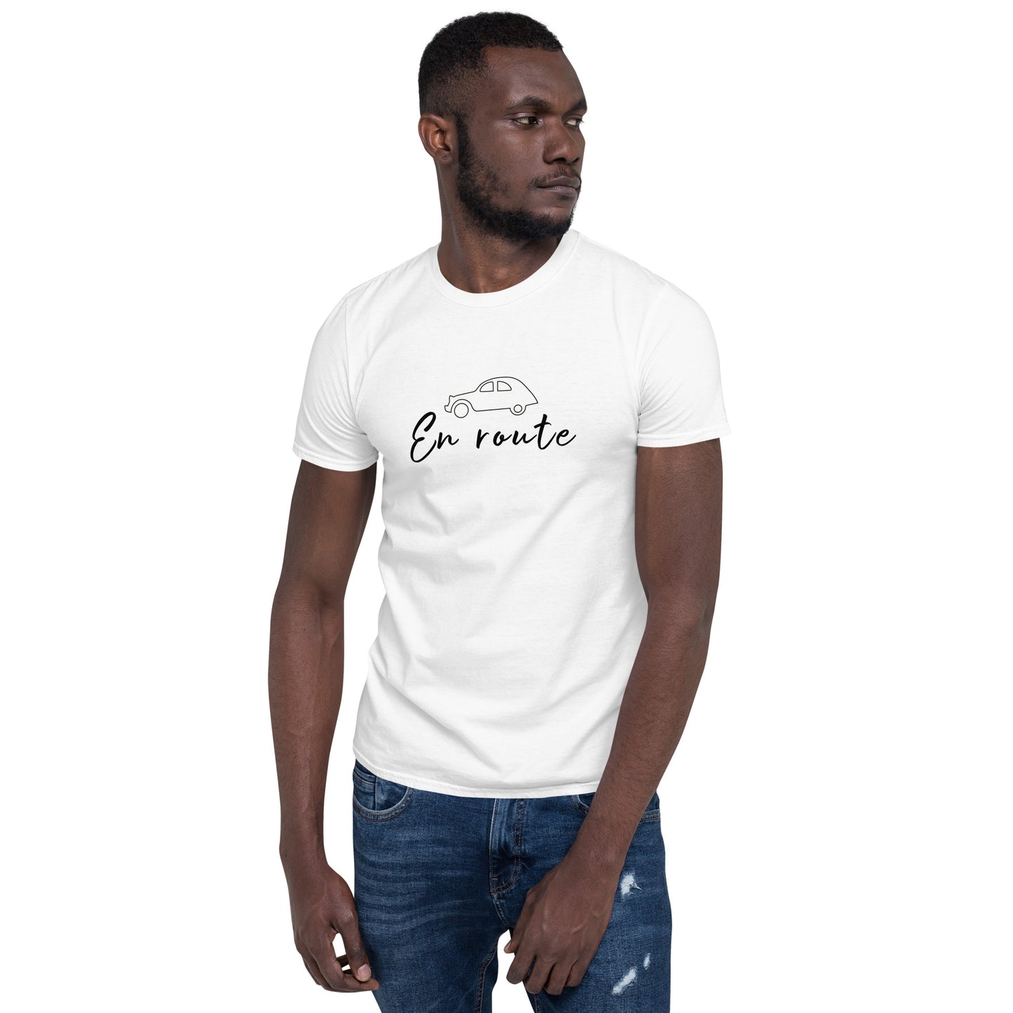 Unisex T-shirt Citroën 2cv En Route - Grey or White