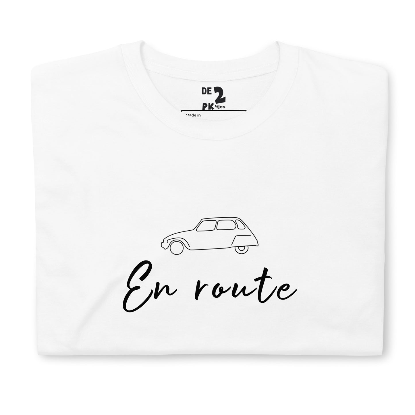 T-shirt unisexe Citroën Dyane En Route - Gris ou Blanc
