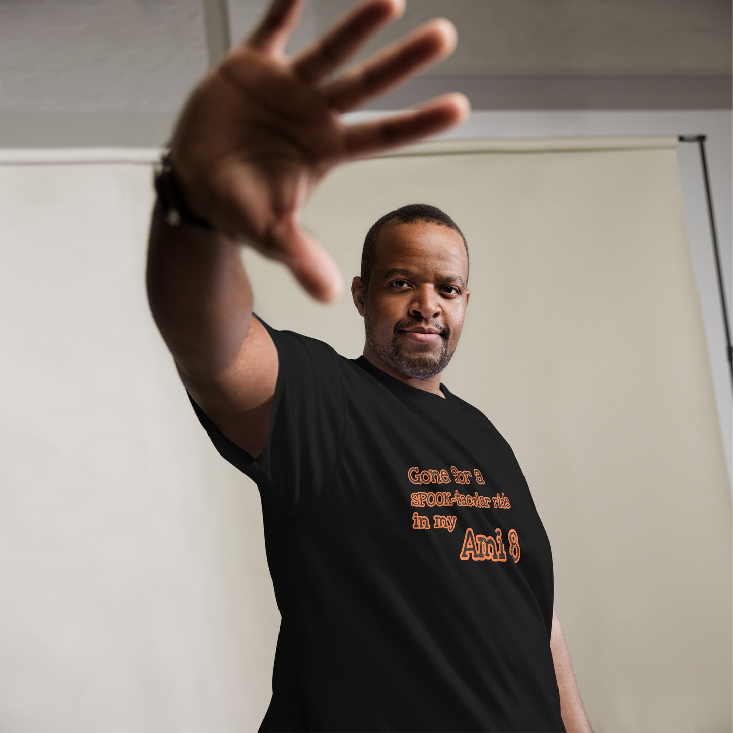 Gone for a SPOOK-tacular ride in my Ami 8 T-shirt available in Black, Natural, Grey or White