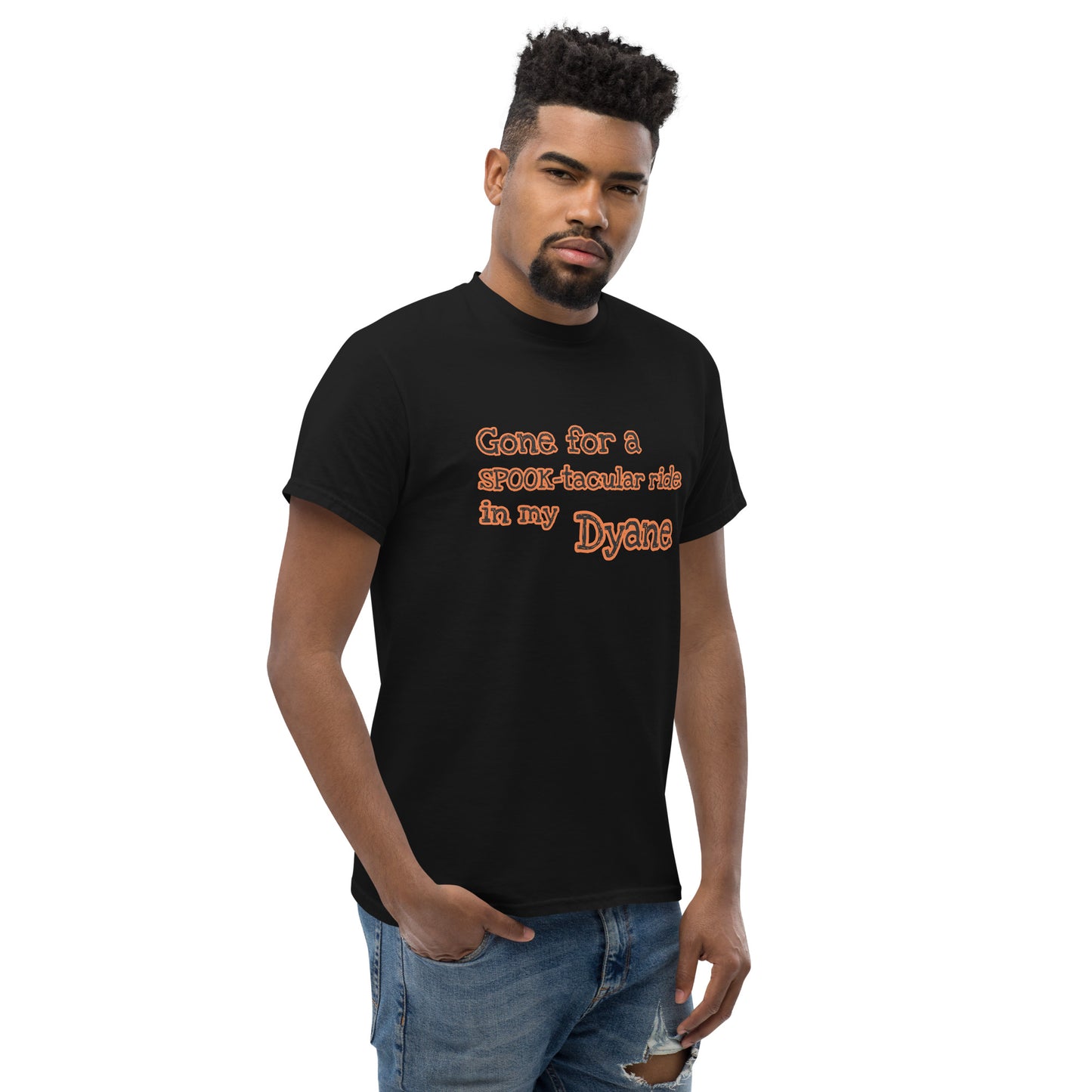Parti pour une balade SPOOK-taculaire dans mon T-shirt Dyane disponible en Noir, Naturel, Gris ou Blanc
