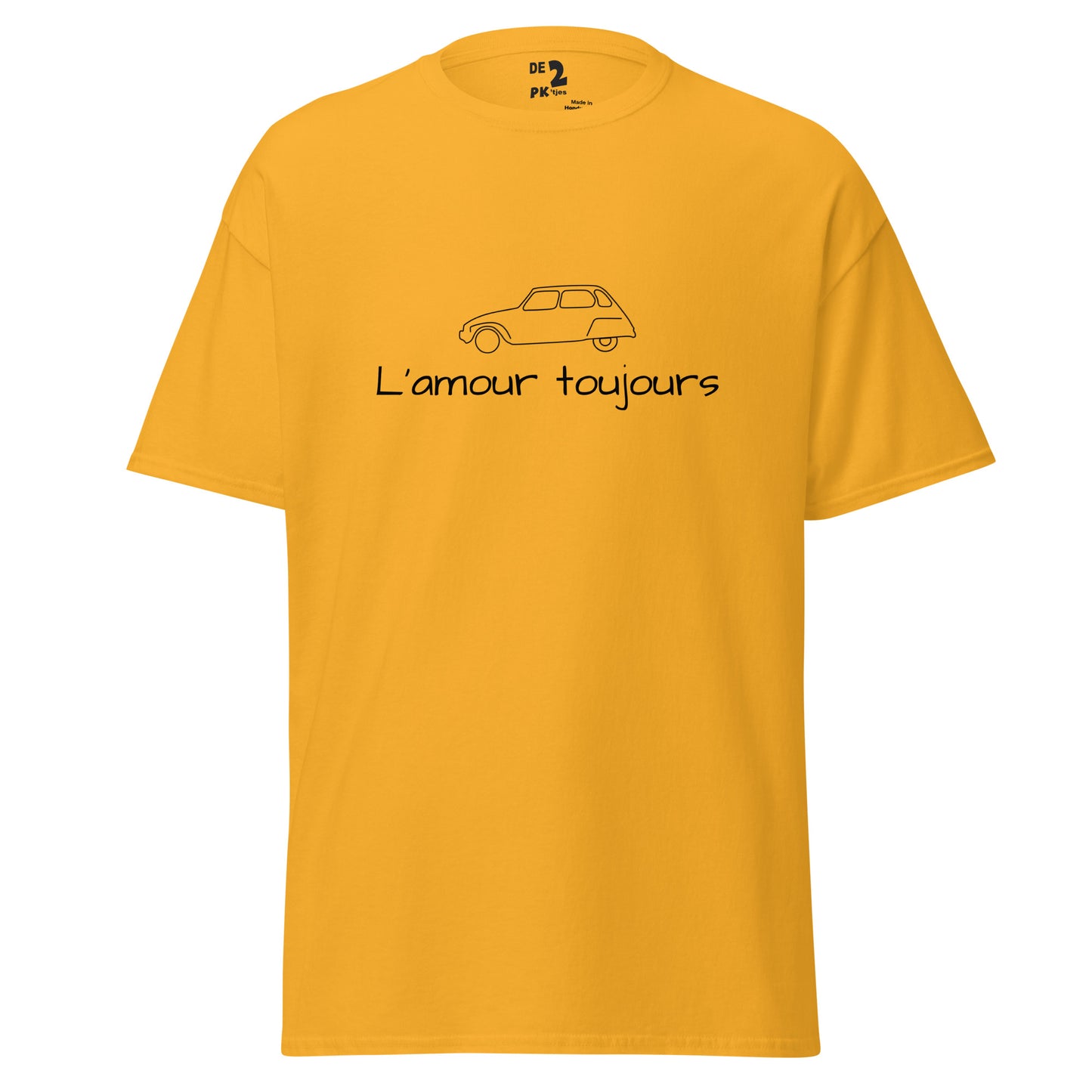 T-shirt Citroën Dyane L'amour Toujours - Red, Blue, Orange, Yellow, Sand or White