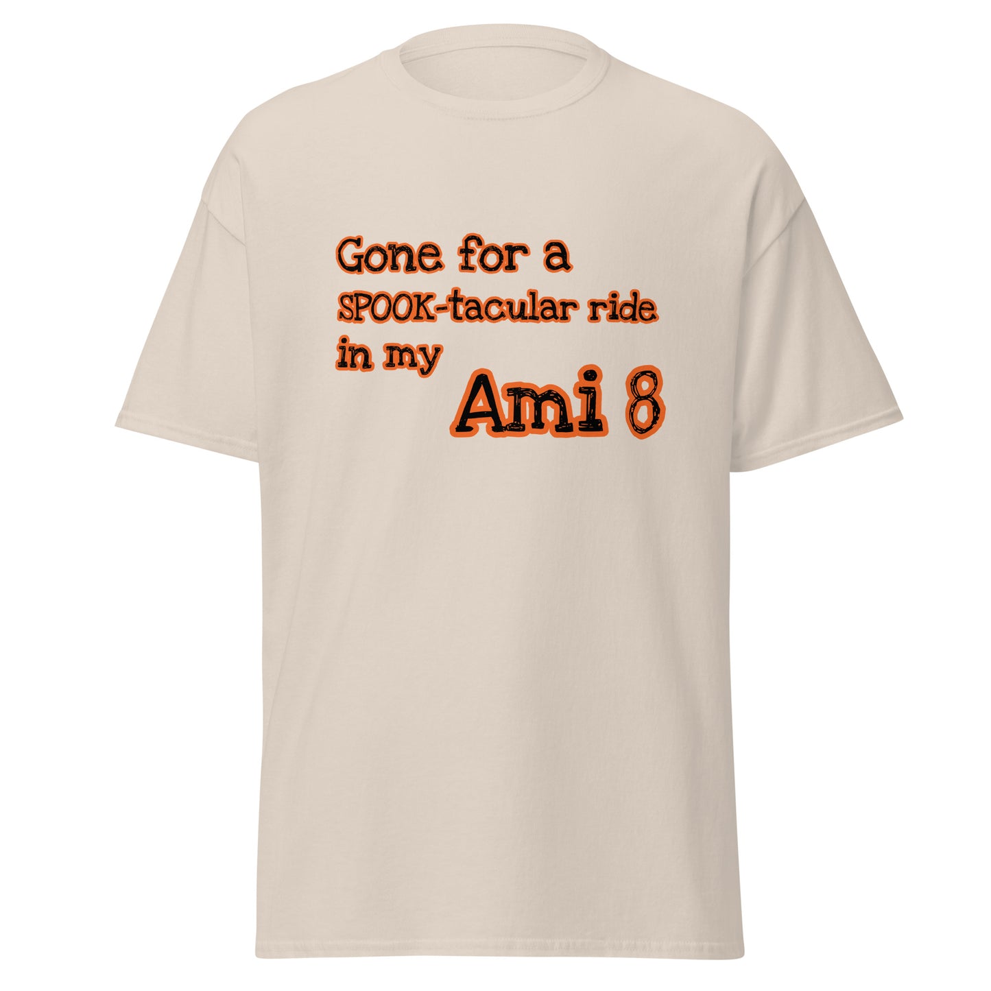 Gone for a SPOOK-tacular ride in my Ami 8 T-shirt available in Black, Natural, Grey or White