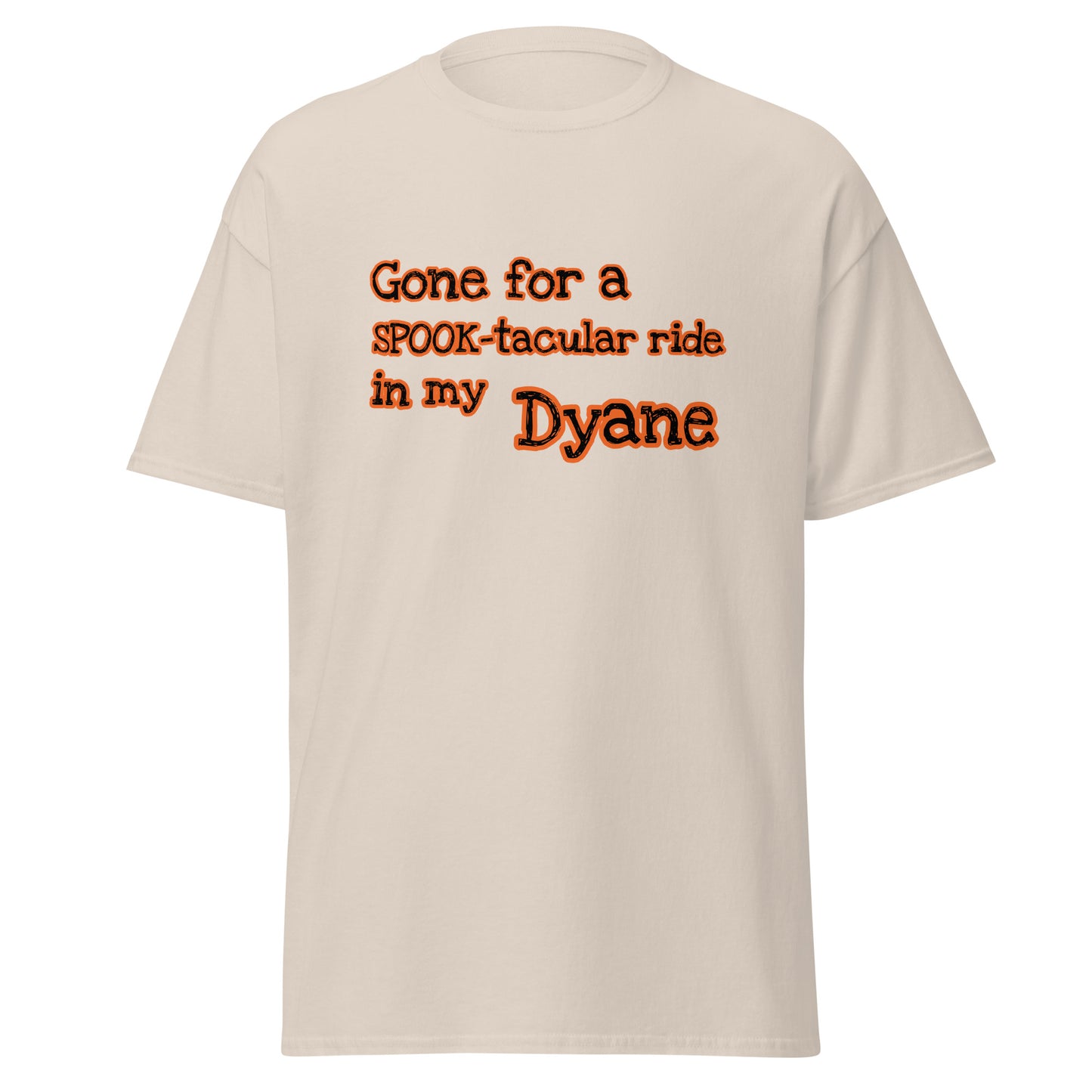 Parti pour une balade SPOOK-taculaire dans mon T-shirt Dyane disponible en Noir, Naturel, Gris ou Blanc