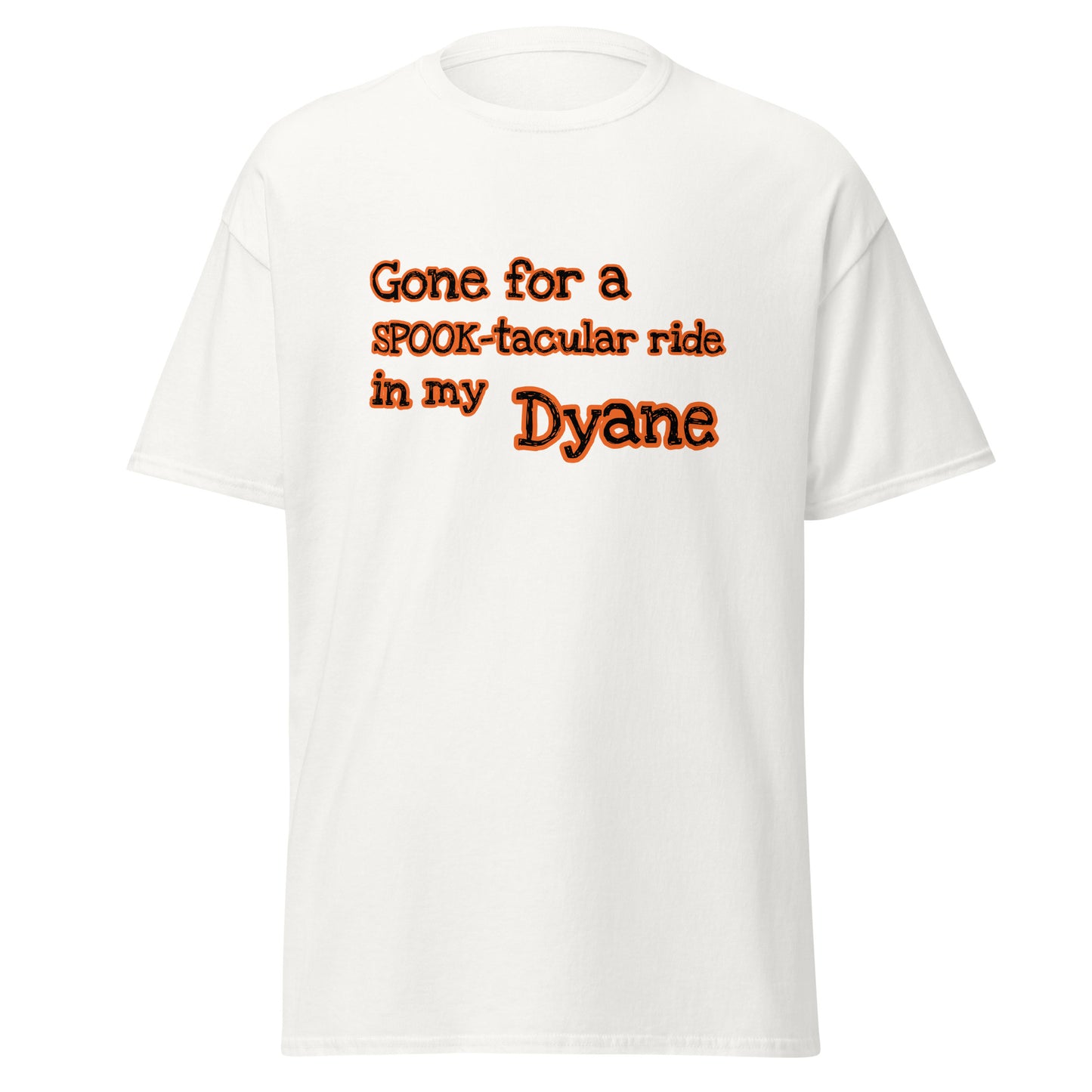 Parti pour une balade SPOOK-taculaire dans mon T-shirt Dyane disponible en Noir, Naturel, Gris ou Blanc