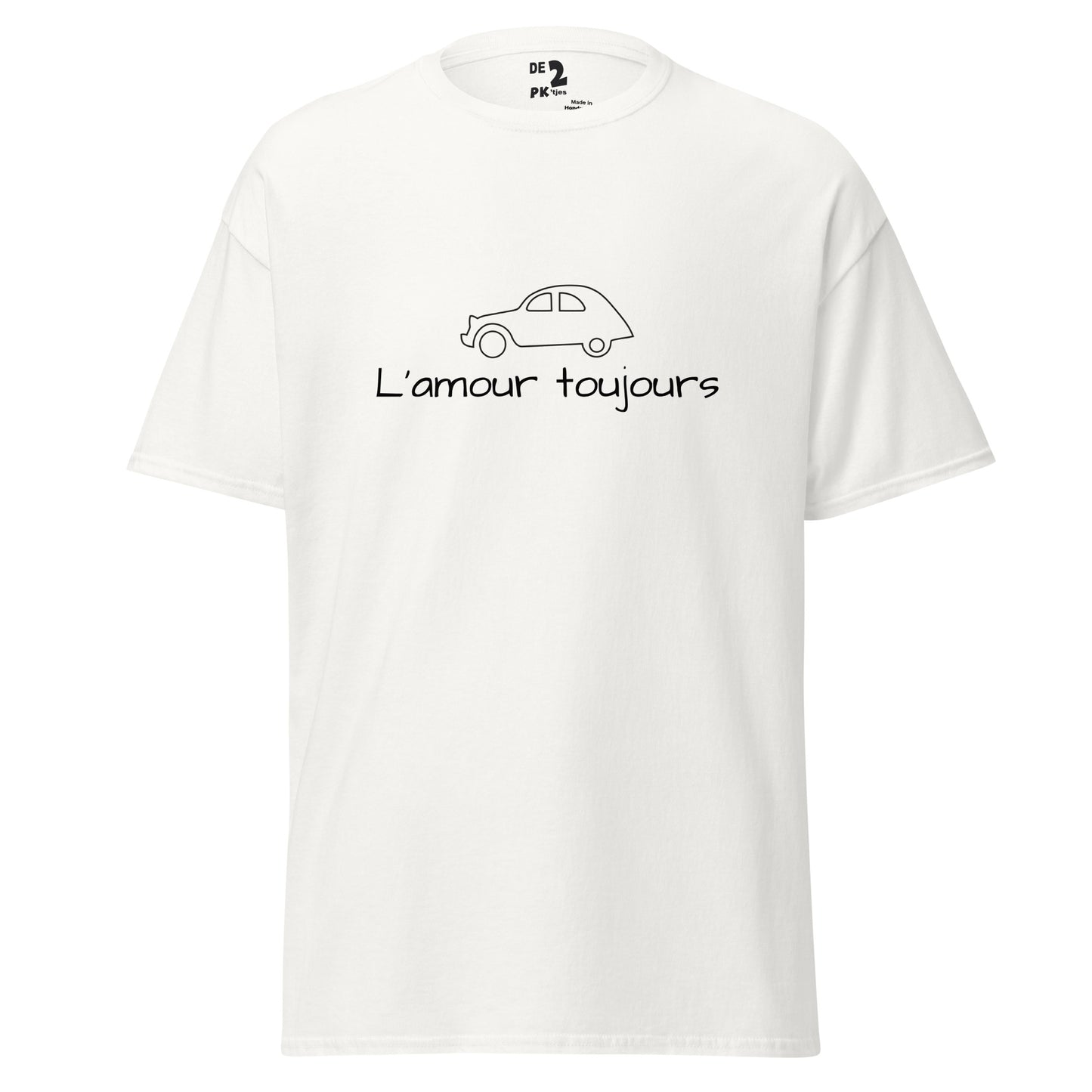 T-shirt Citroën 2cv L'amour Toujours - Red, Blue, Orange, Yellow, Sand or White
