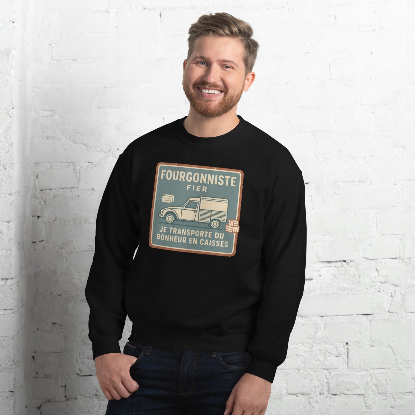 ๐ Fourgonniste Fier Sweatshirt โ Warmte met een vleugje nostalgie