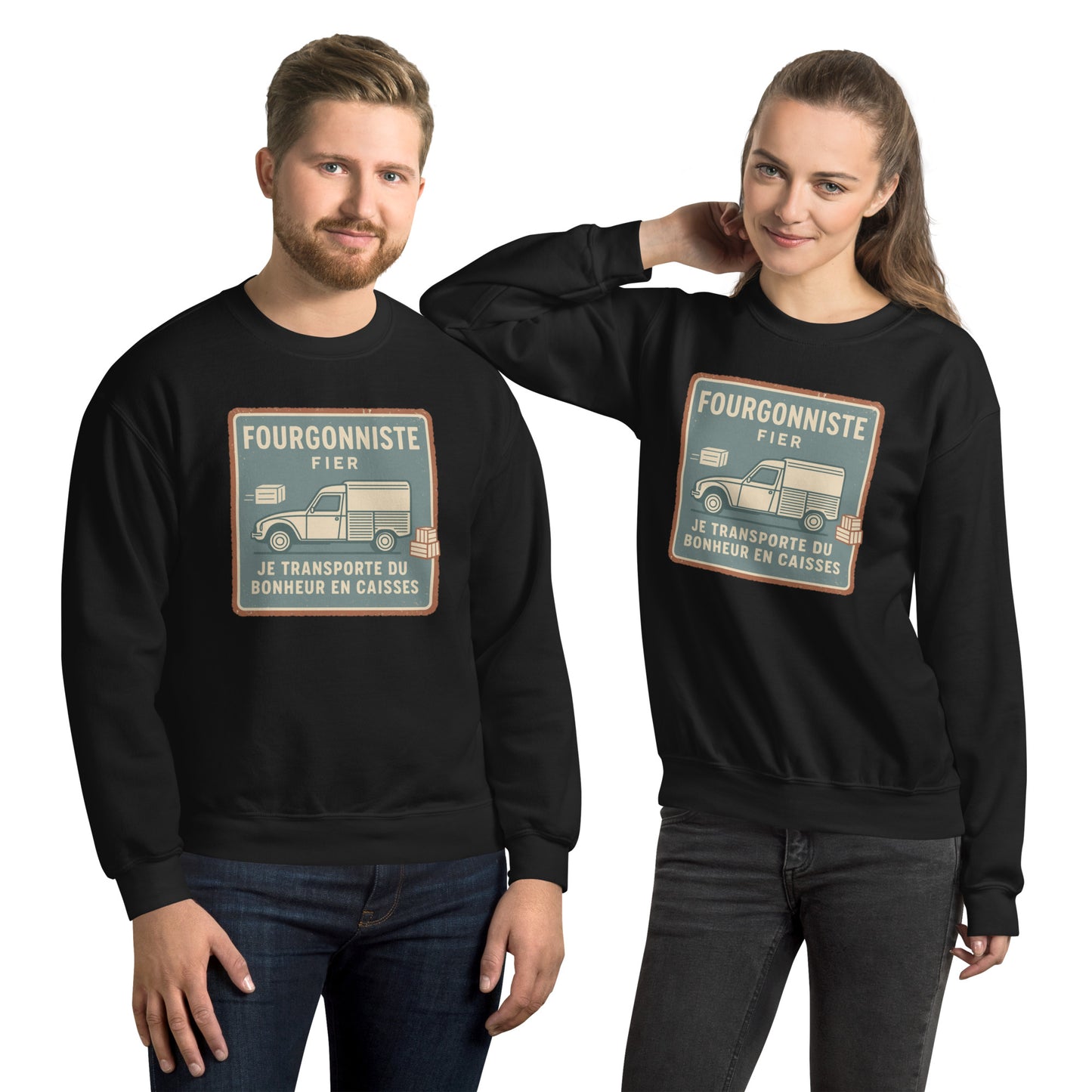 ๐ Fourgonniste Fier Sweatshirt โ Warmte met een vleugje nostalgie