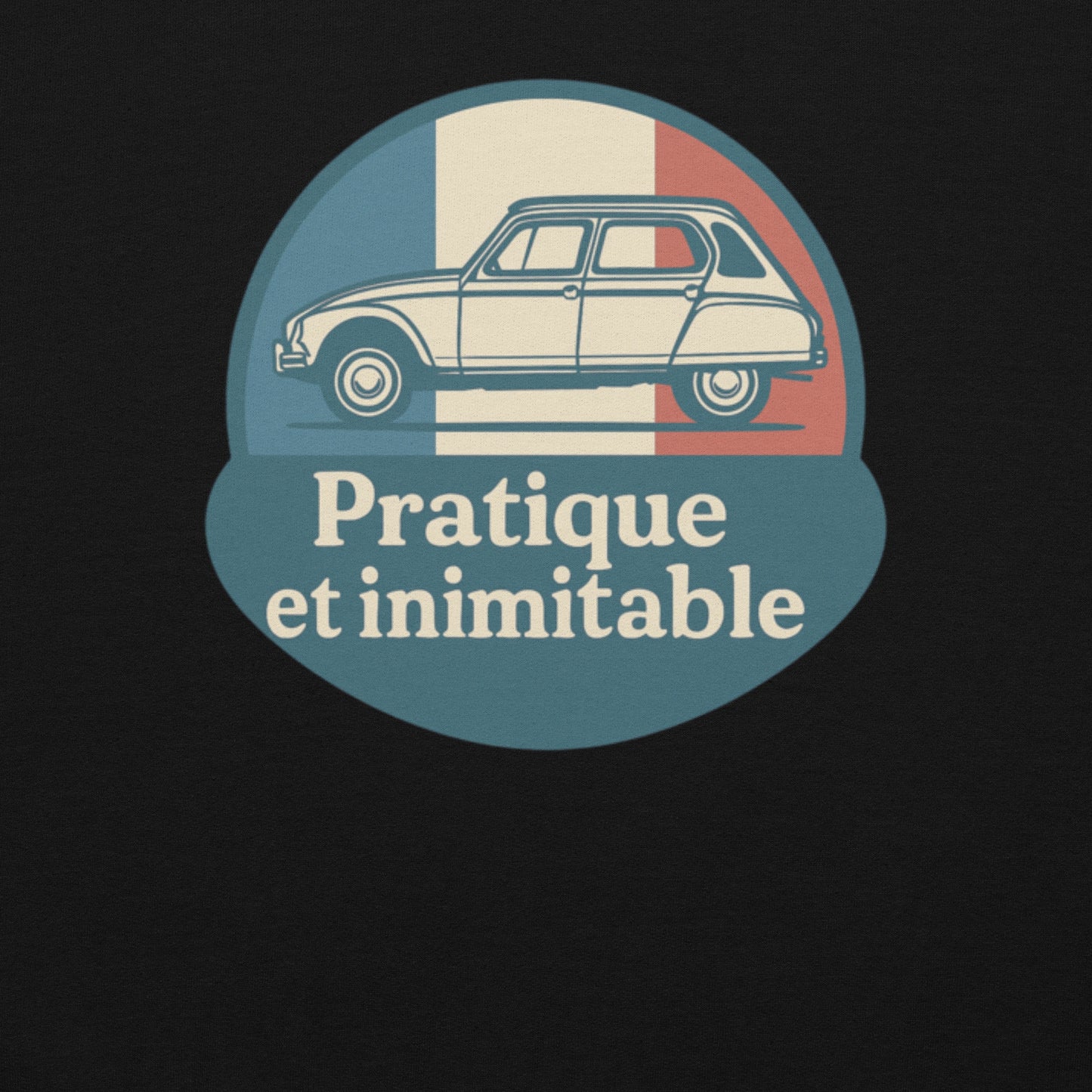 🧵 Sweatshirt “Pratique et Inimitable” – Warmte met Franse Flair