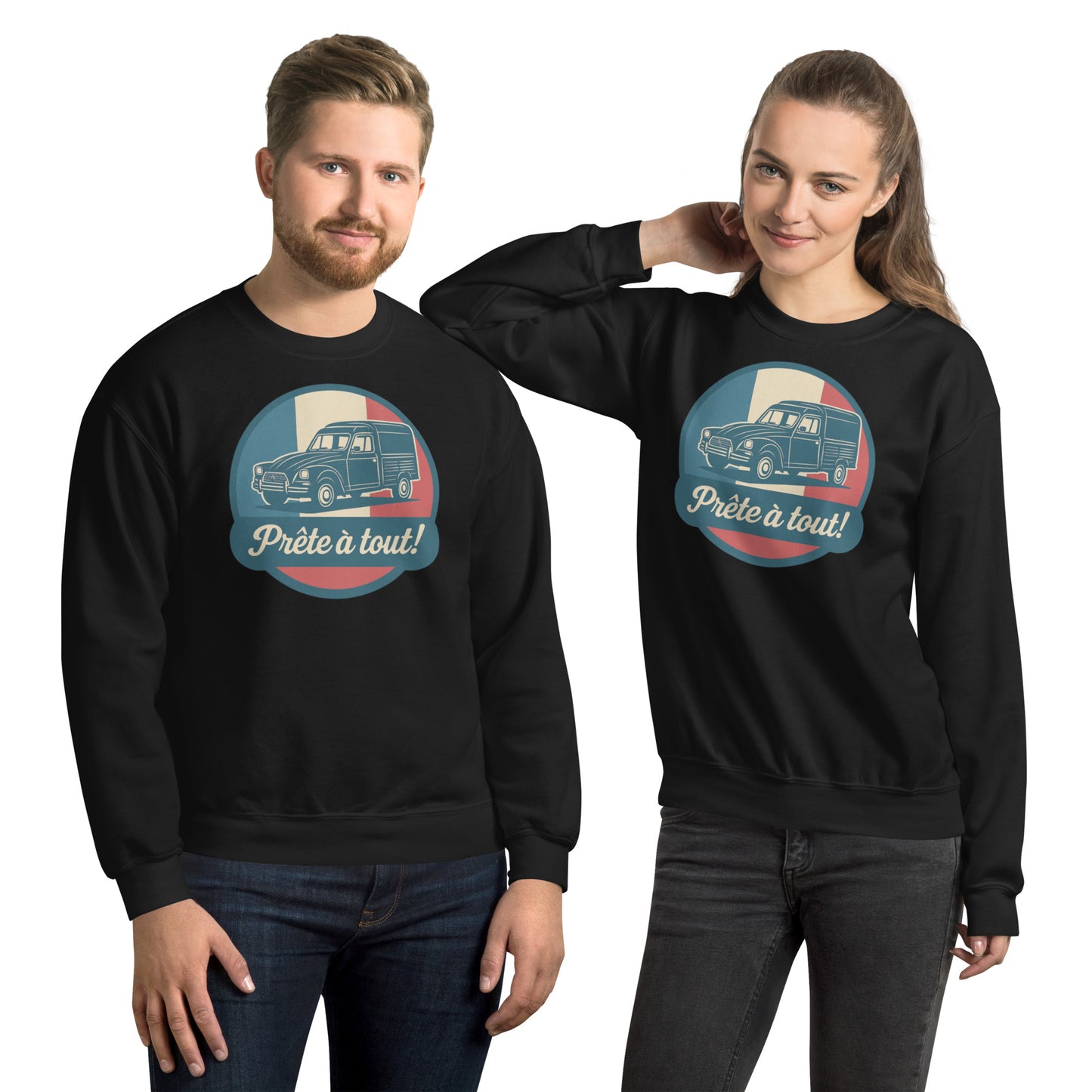 đ§„ Sweatshirt âPrĂȘte Ă tout!â â The legendary CitroĂ«n Acadiane in all its glory