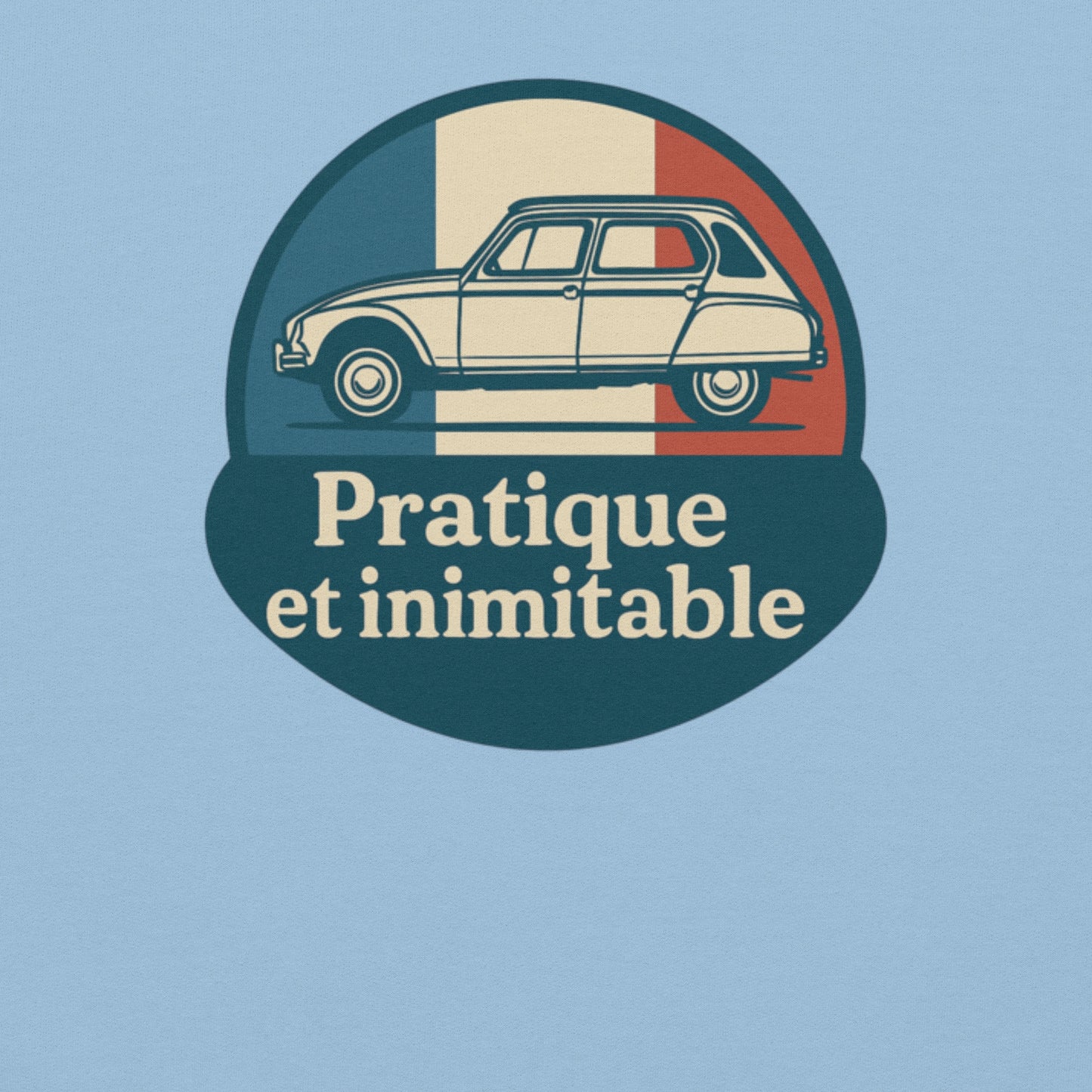 🧵 Sweatshirt “Pratique et Inimitable” – Warmte met Franse Flair
