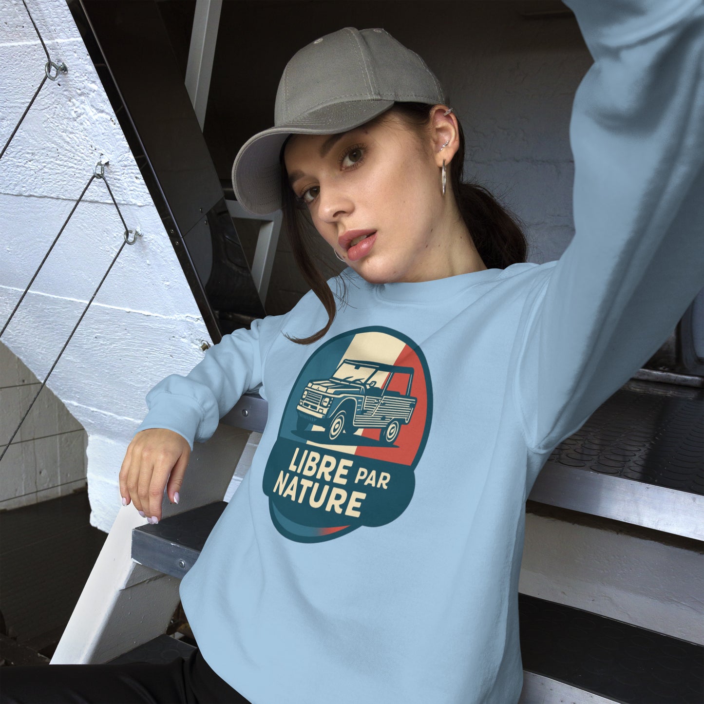 🚙 Sweatshirt “Libre par Nature” – Citroën Méhari: Warmte met een Vrije Geest!