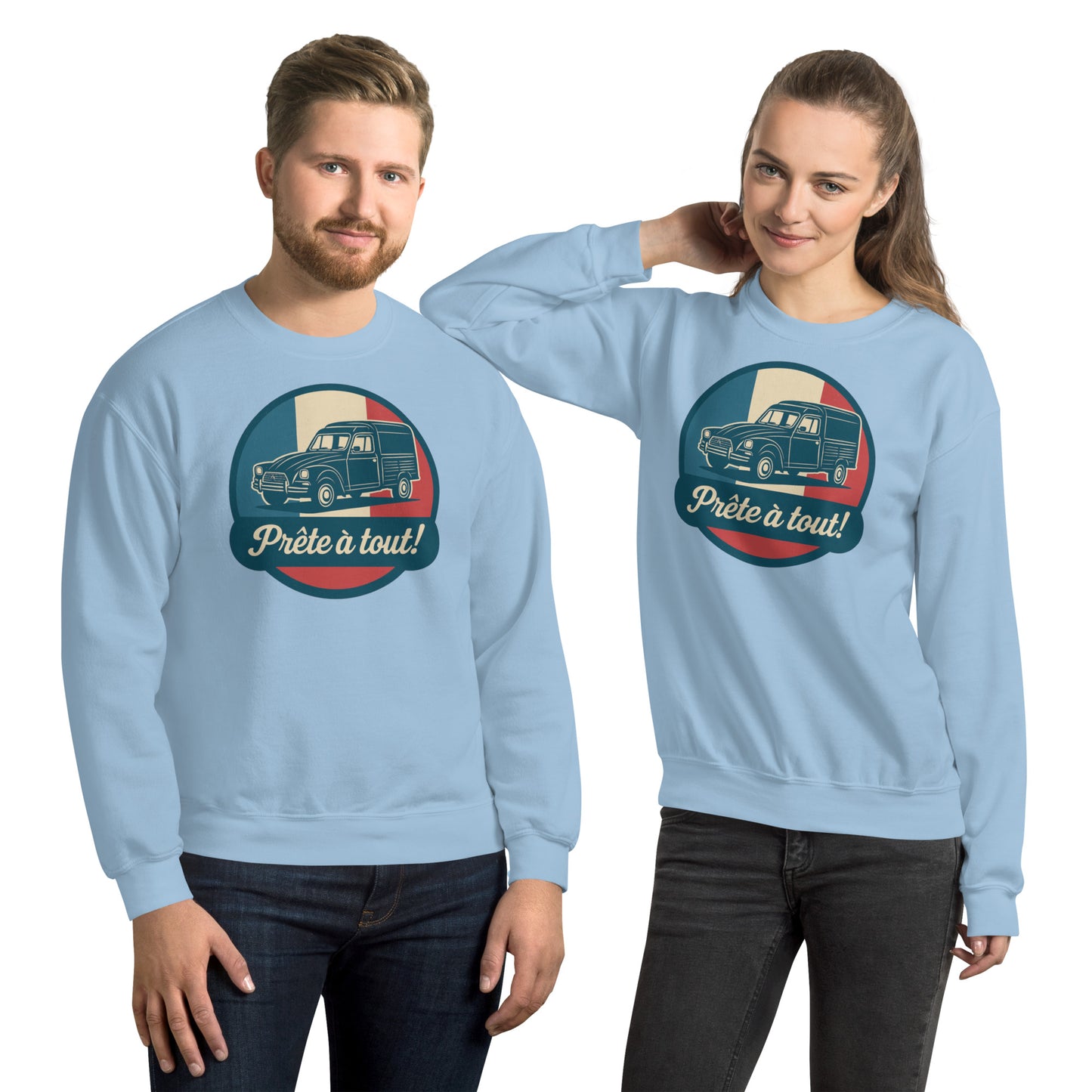 đ§„ Sweatshirt âPrĂȘte Ă tout!â â The legendary CitroĂ«n Acadiane in all its glory