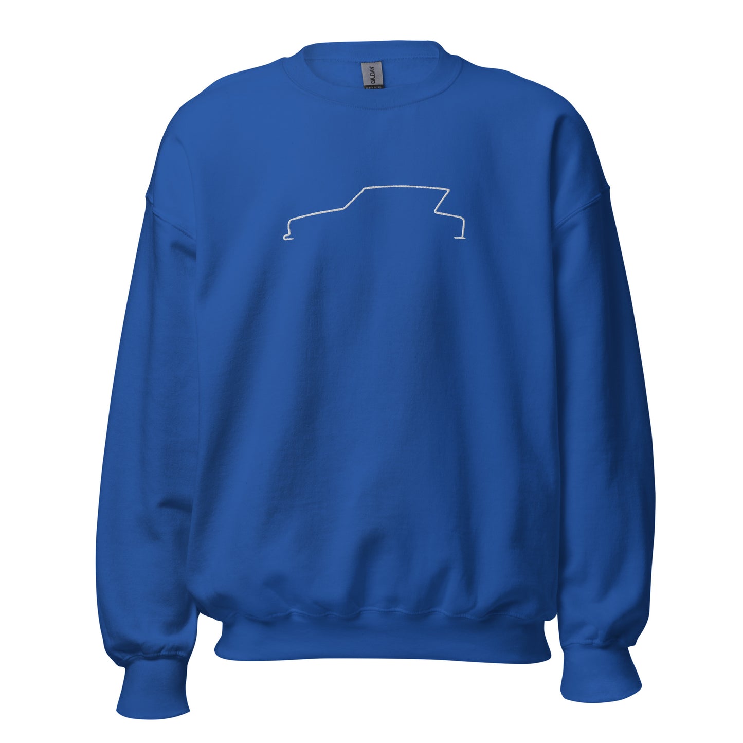 Silhouette Sweatshirt – Citroën Ami 6 Lijnkunst | Minimalistisch, Tijdloos & Warm