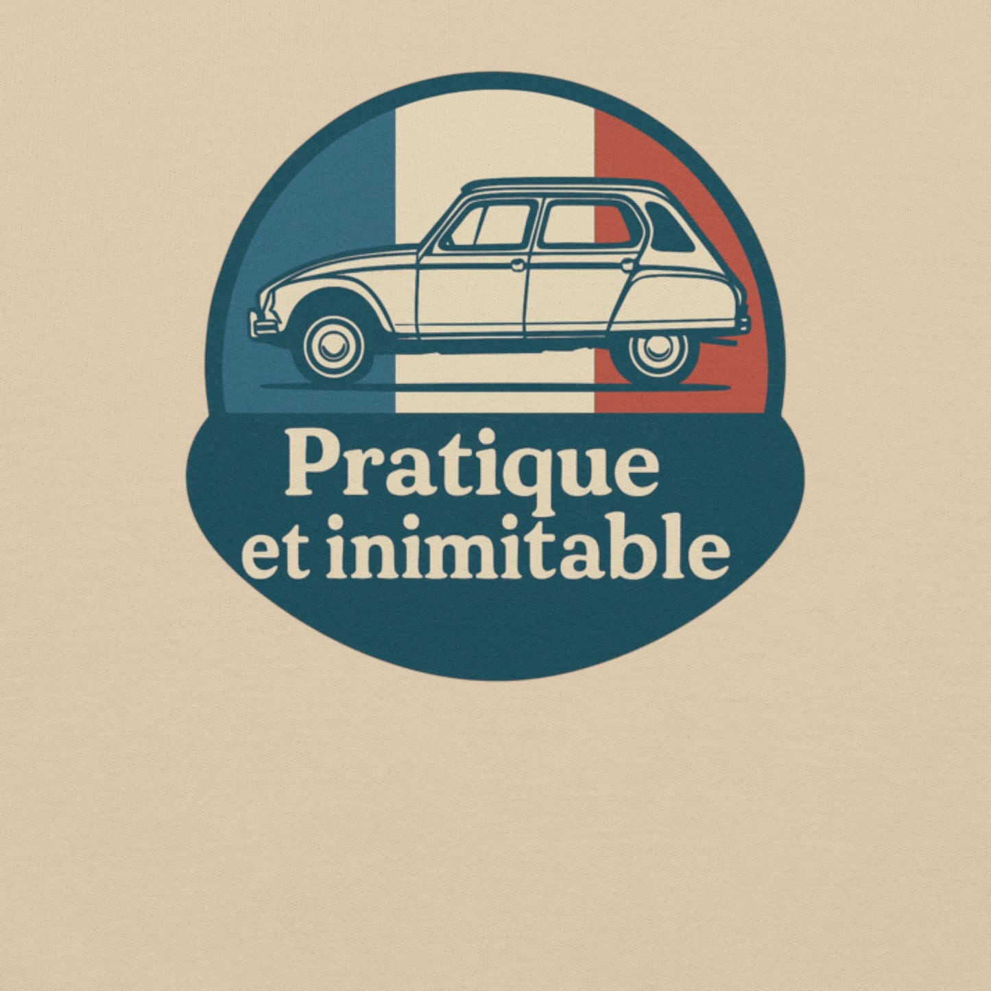🧵 Sweatshirt “Pratique et Inimitable” – Warmte met Franse Flair