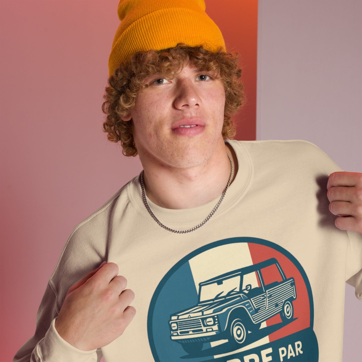 🚙 Sweatshirt “Libre par Nature” – Citroën Méhari: Warmte met een Vrije Geest!