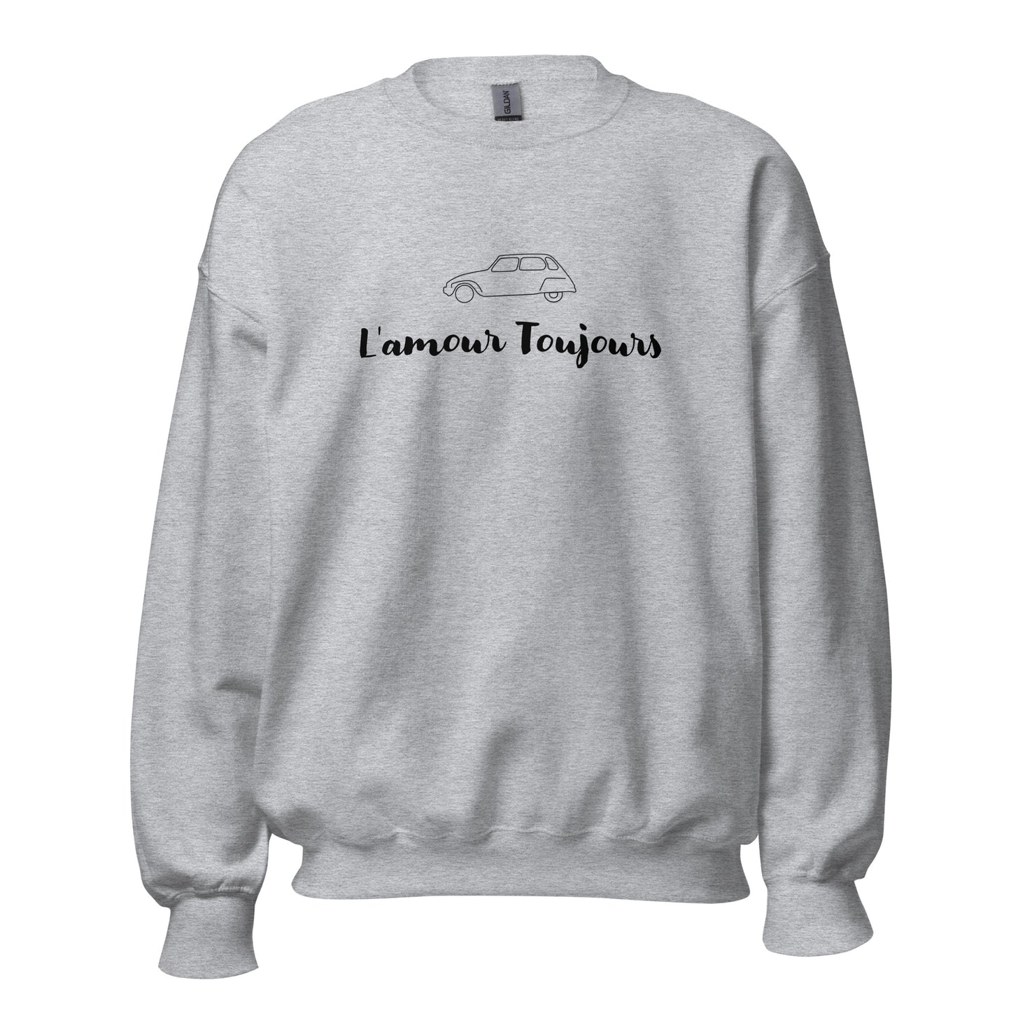 L'amour Toujours Citroën Dyane Sweatshirt Unisex - Gray or White