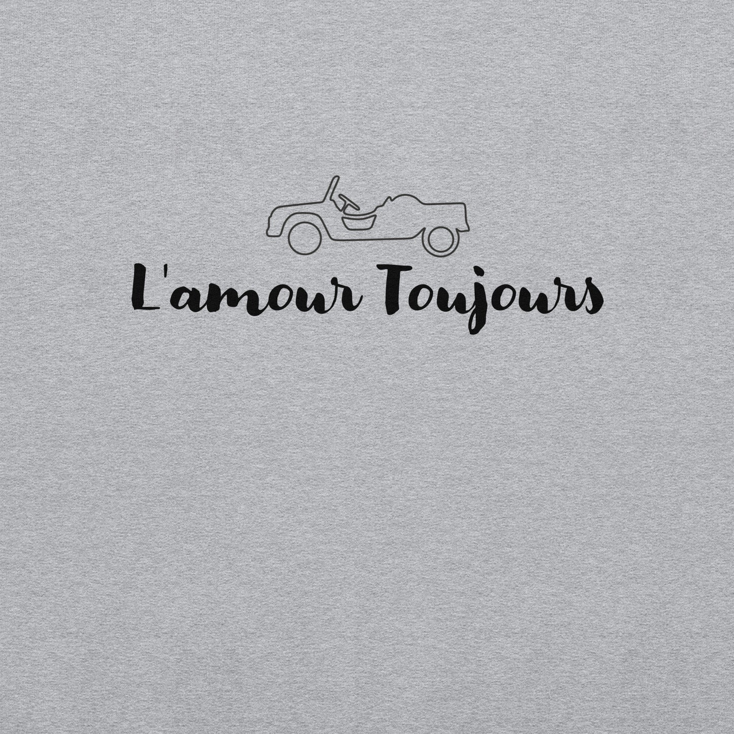 Sweat L'amour Toujours Citroën Méhari Unisexe - Gris ou Blanc