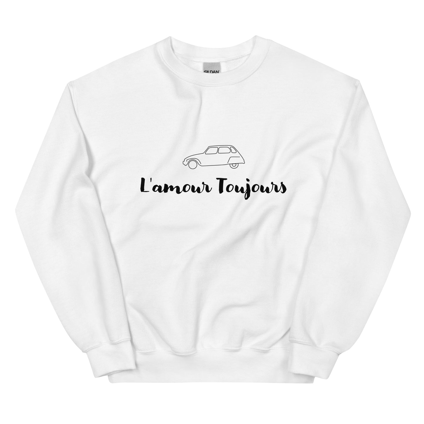 L'amour Toujours Citroën Dyane Sweatshirt Unisex - Gray or White