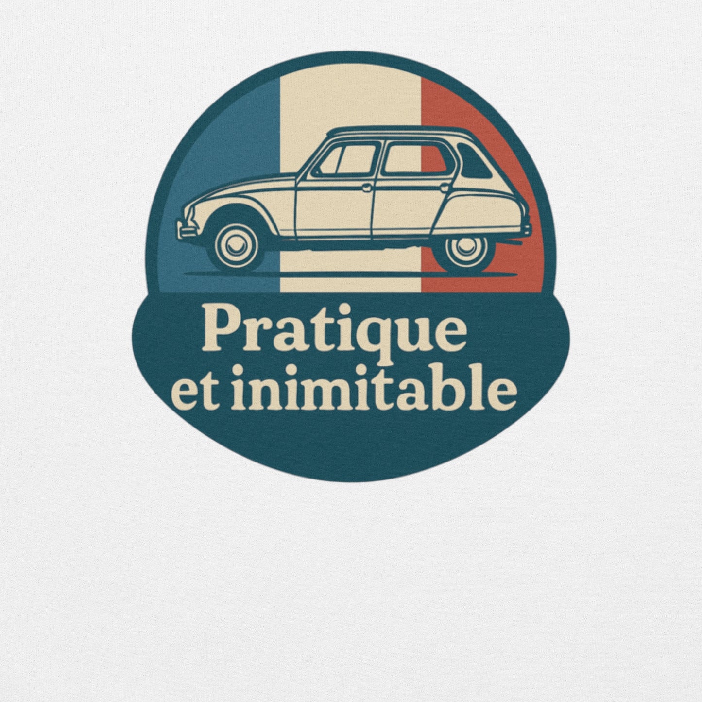 🧵 Sweatshirt “Pratique et Inimitable” – Warmte met Franse Flair