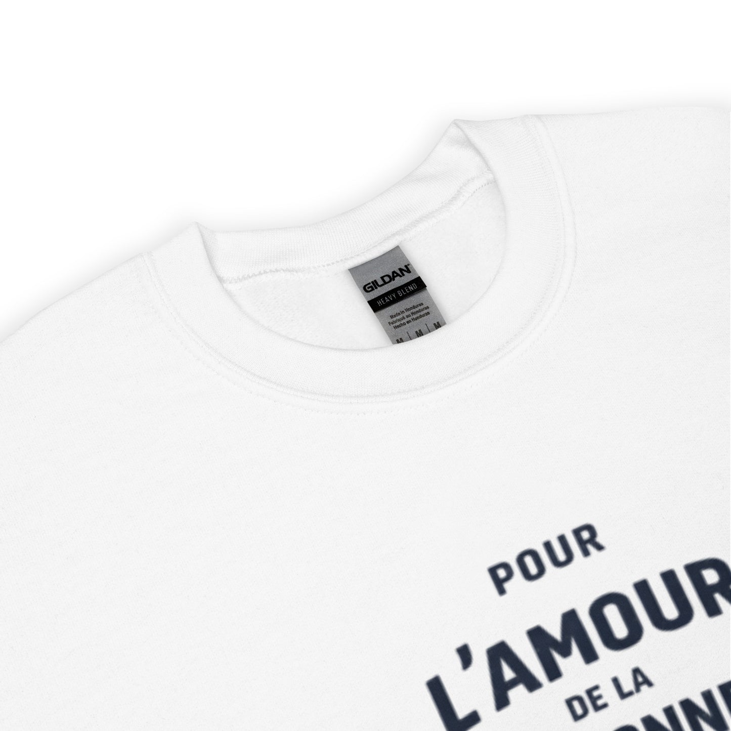 Citroën 2CV Fourgonnette Sweatshirt “Pour L’Amour de la Fourgonnette” – Unisex Crewneck with Typographic Print