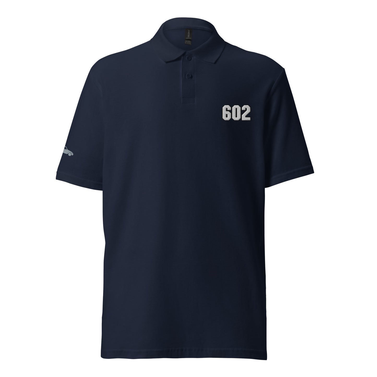 602 embroidered Citroën Dyane polo available in Black, Navy, Gray or White