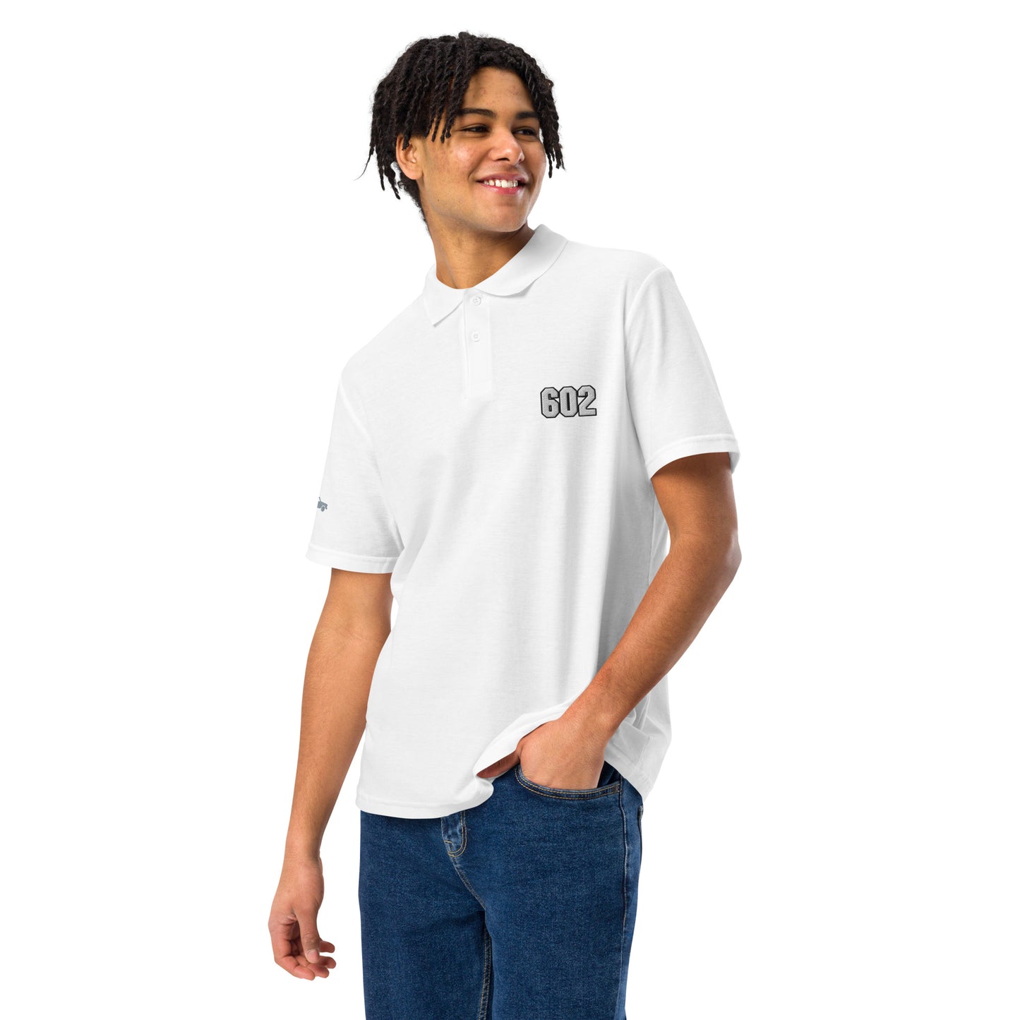 602 embroidered Citroën Ami8 polo - Black, Navy, Gray or White