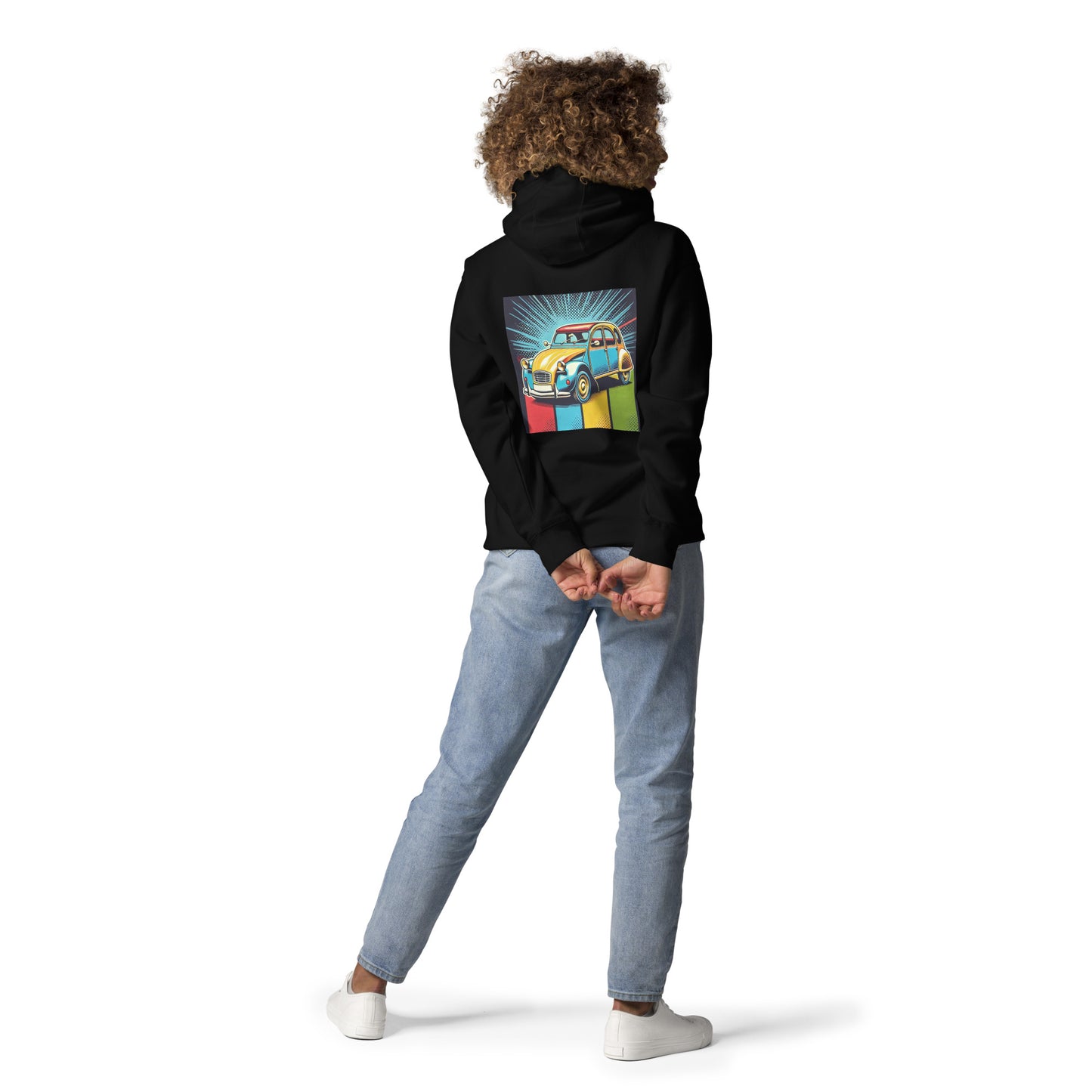 Pop-Art Citroën 2cv hoodie - unisex