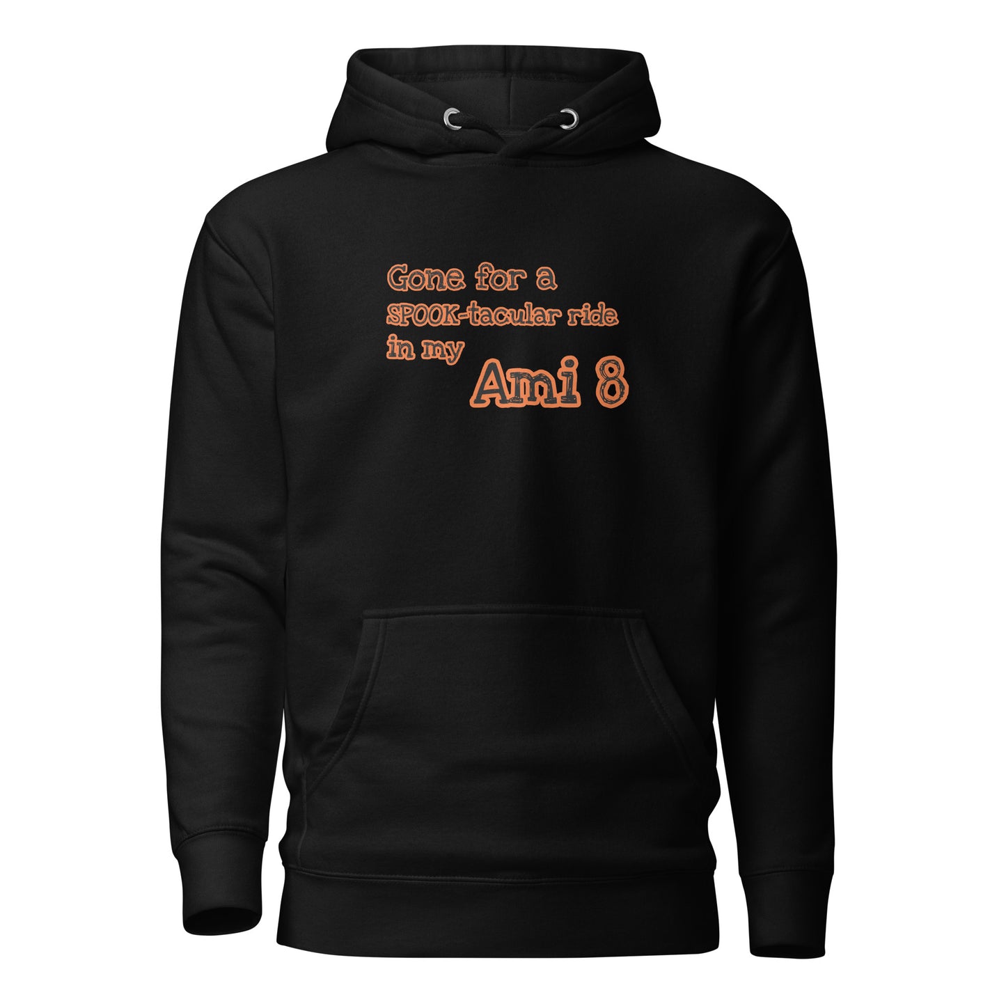 Parti pour une balade SPOOK-taculaire dans mon sweat à capuche Ami 8 disponible en noir, gris ou blanc