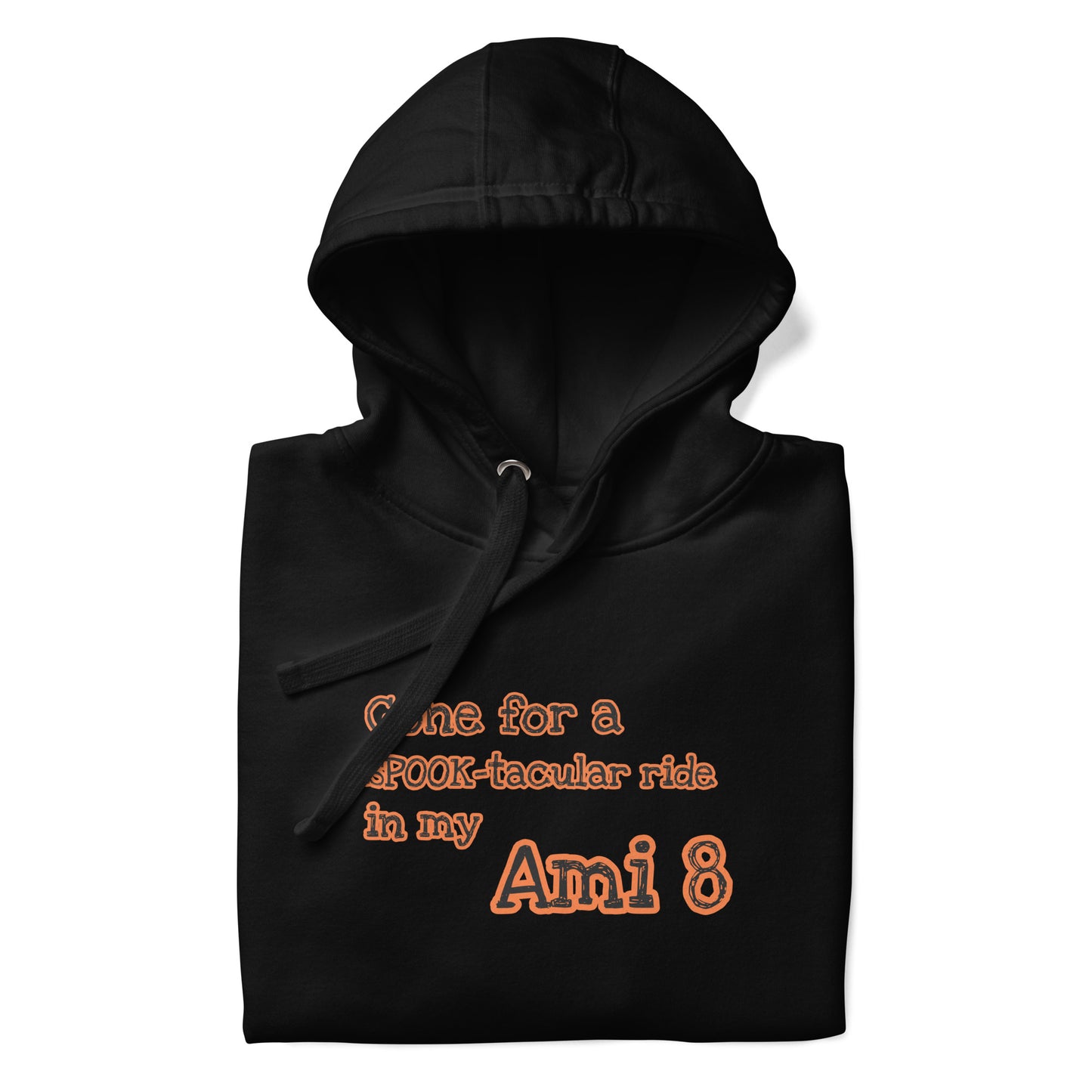 Parti pour une balade SPOOK-taculaire dans mon sweat à capuche Ami 8 disponible en noir, gris ou blanc