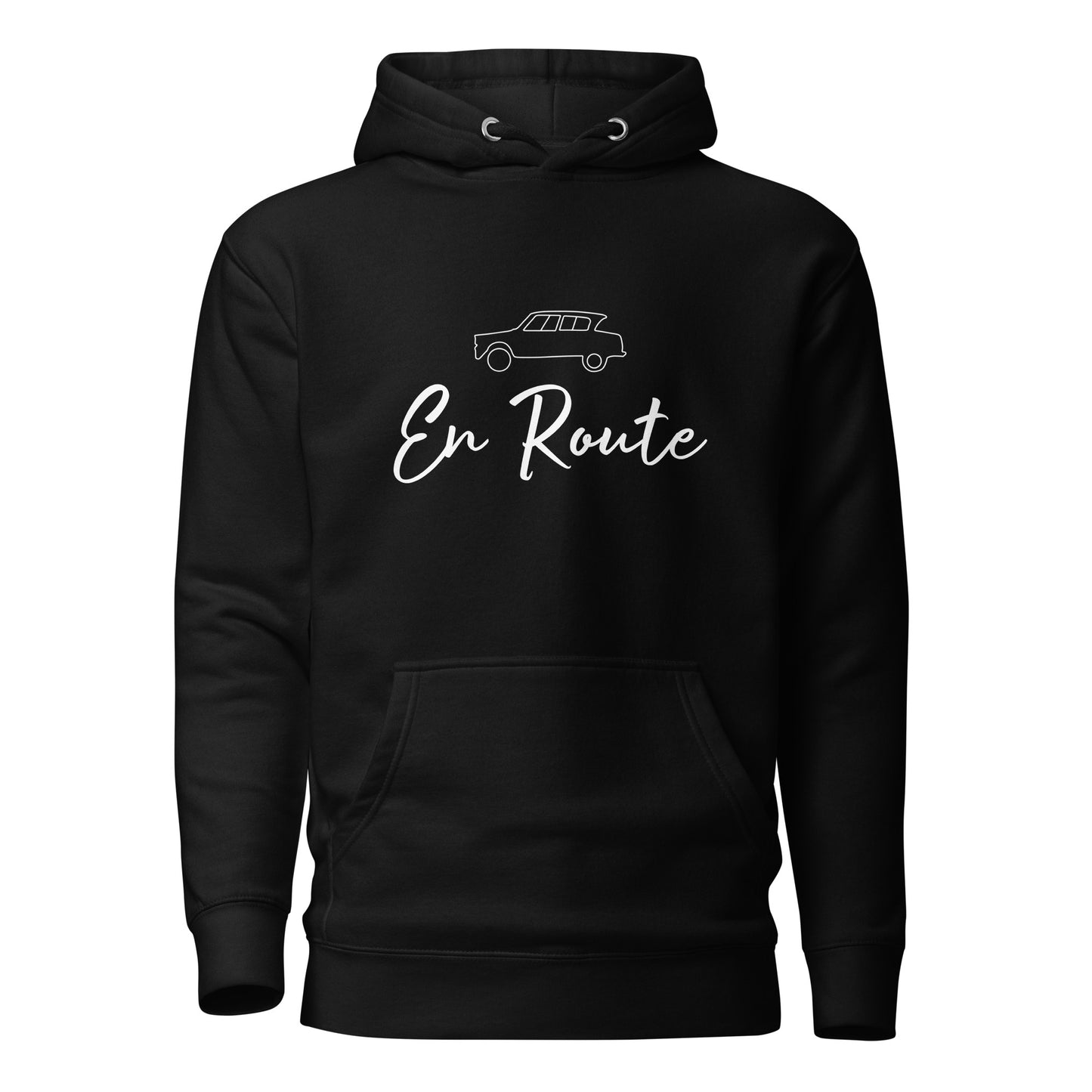 Premium unisex hoodie Citroën Ami6 En Route - Black, Navy or Blue