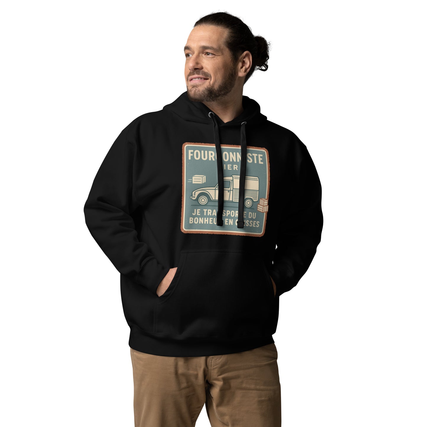 🚚 Fourgonniste Fier Hoodie – Warm, stijlvol en een tikkeltje nostalgisch